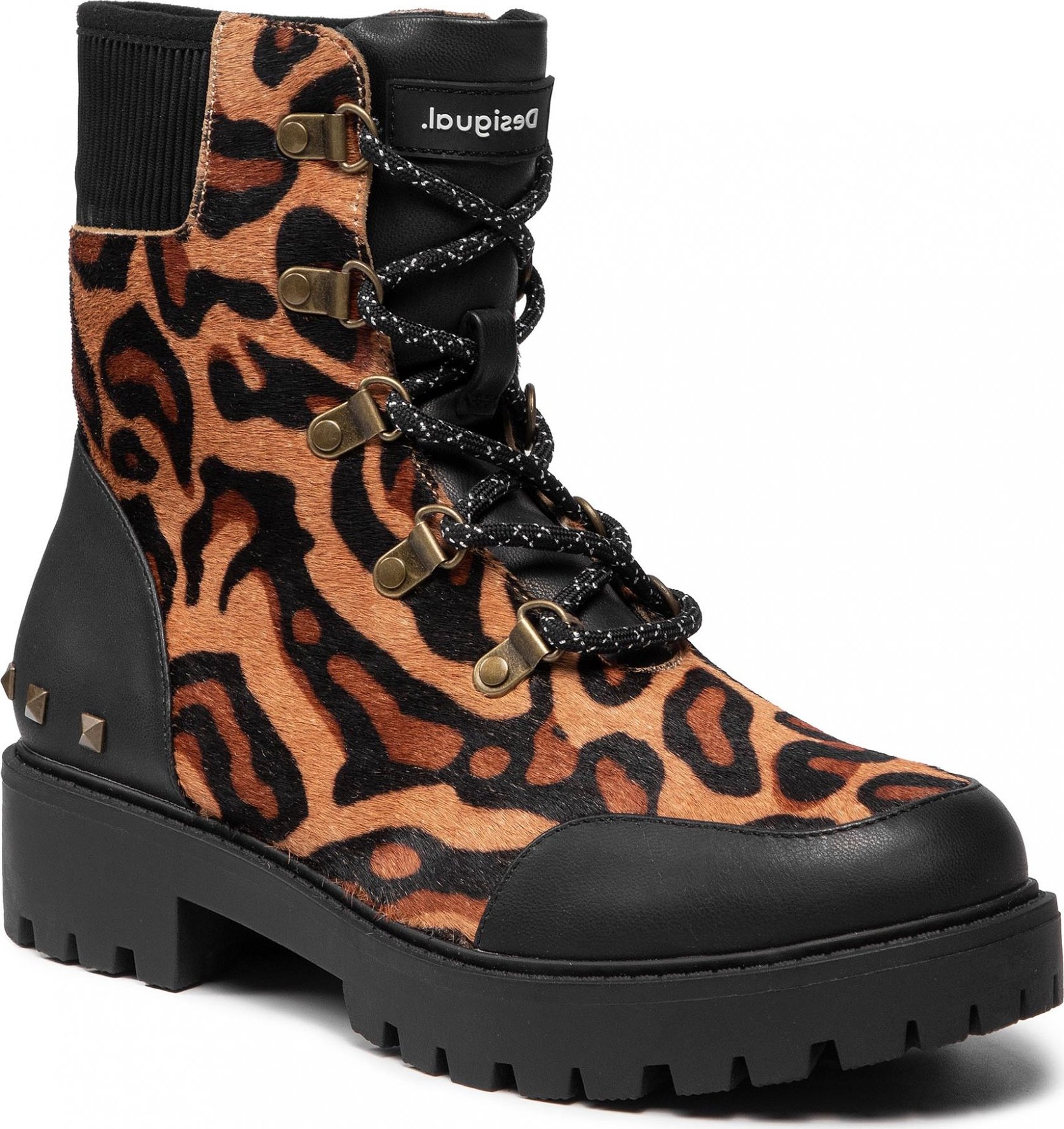 Desigual Shoes Biker Leopard 21WSTL02