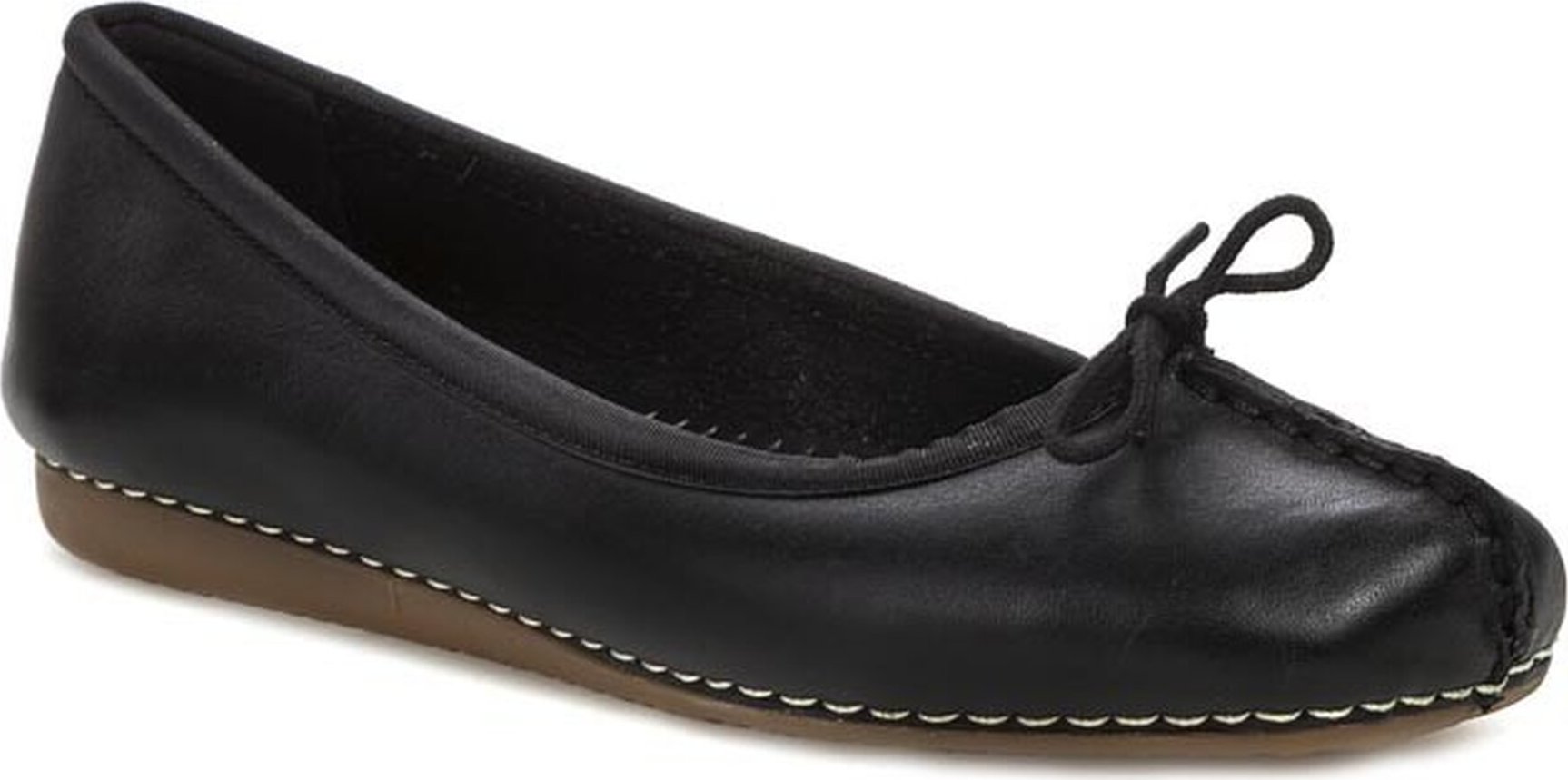 Baleríny Clarks Freckle Ice 203529294 Black Leather