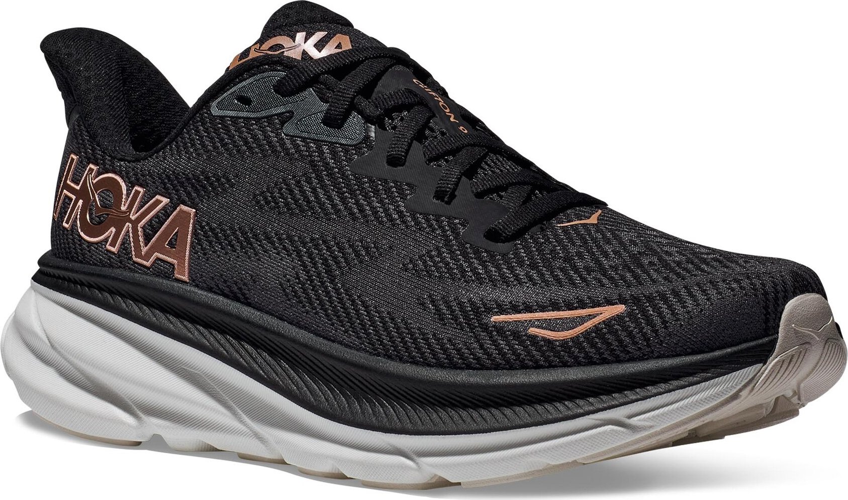 Boty Hoka Clifton 9 Wide 1132211 Black / Rose Gold BRGL