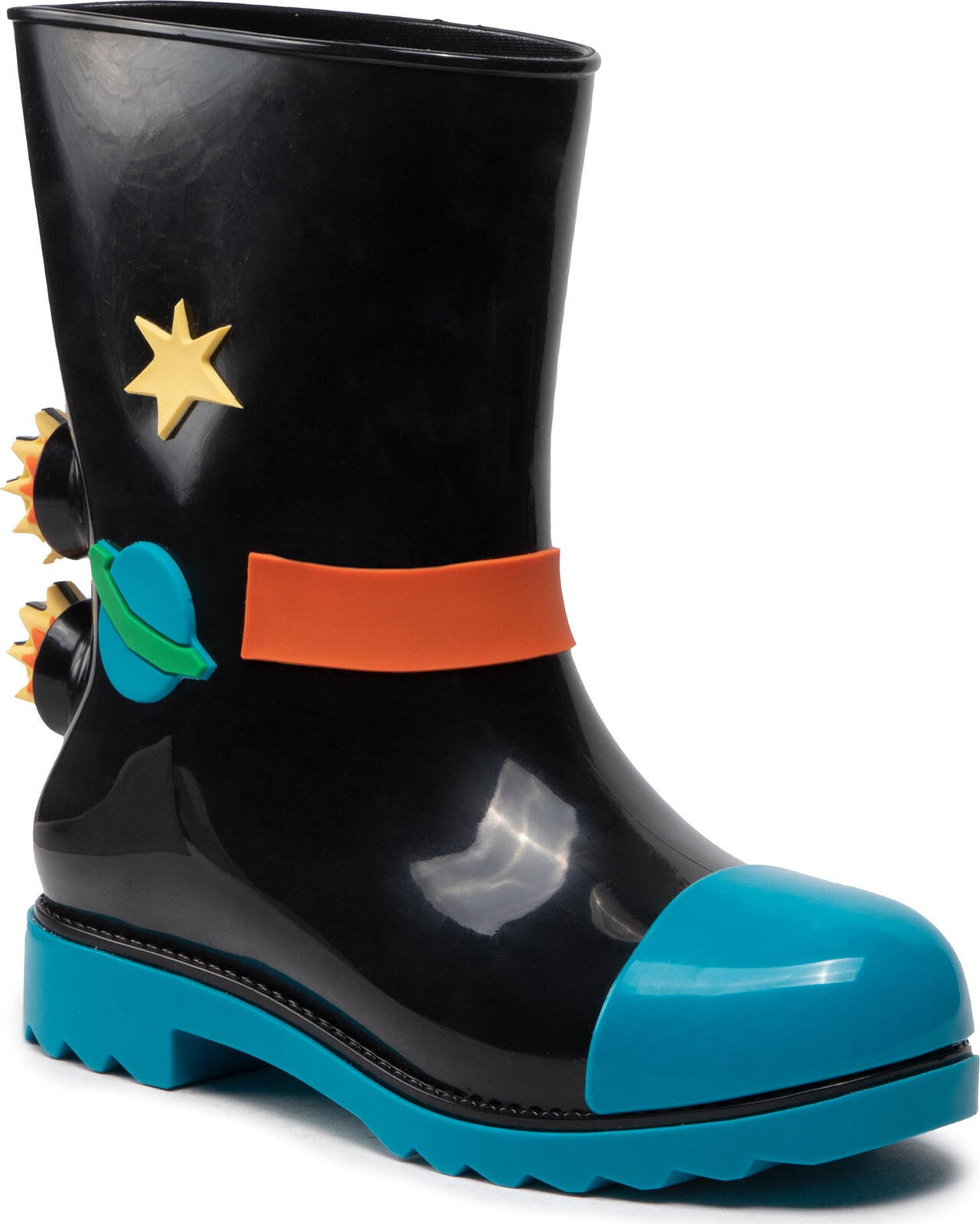 Holínky Melissa Mini Melissa Rain Boot + Fabula 33677 Blue/Black AF026