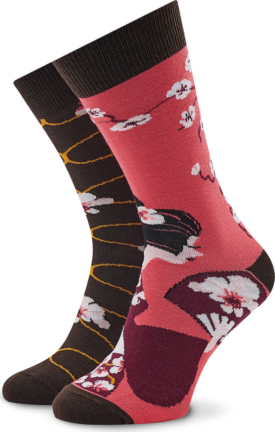 Klasické ponožky Unisex Funny Socks Japan SM/03 Hnědá
