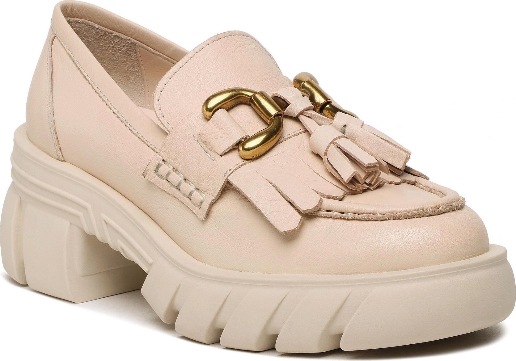 Loafersy Badura PALMI-23SS11171 Beige