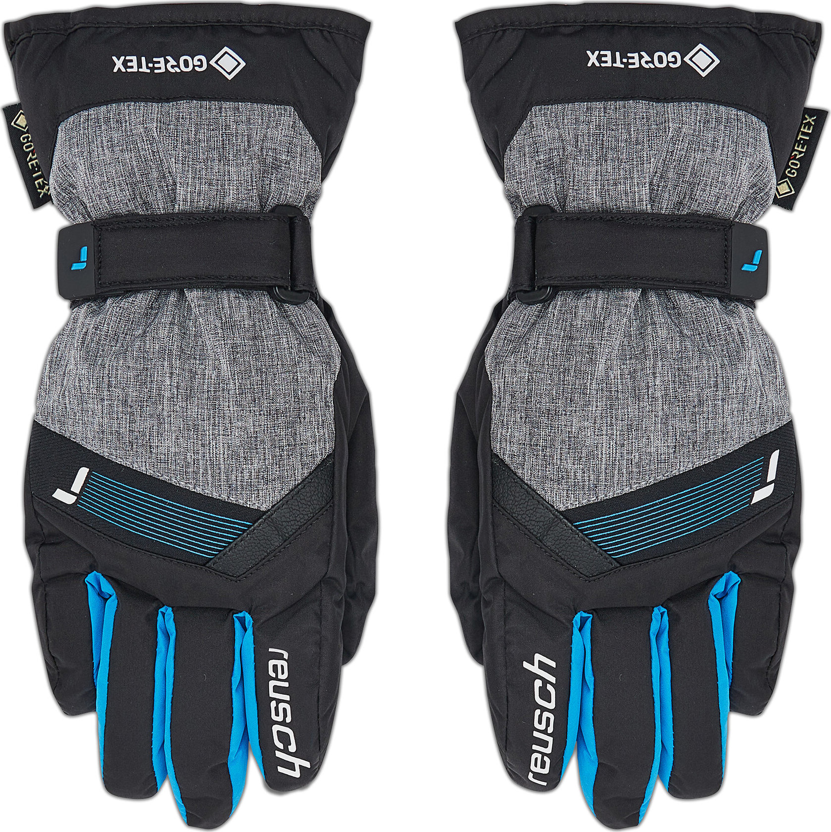 Lyžiarske rukavice Reusch Flash 6261305 Blck/Blck Mel/Brill Blue 7687