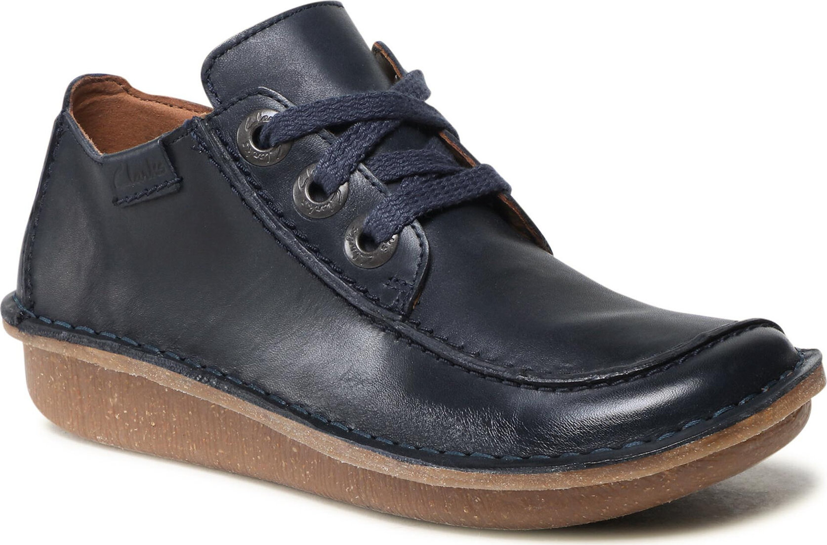 Polobotky Clarks Funny Dream 261668184 Navy Leather 030