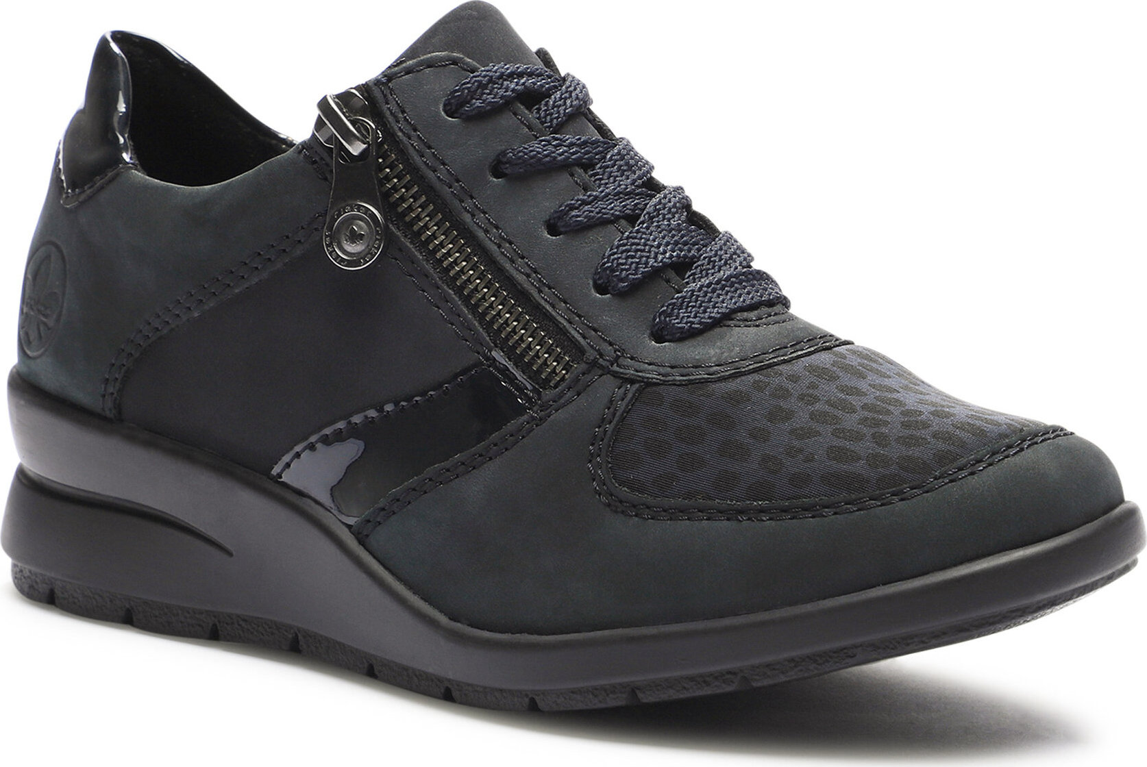 Polokozačky Rieker L4821-14 Pazifik / Navy / Marine / Pazifik / Schwarz 14