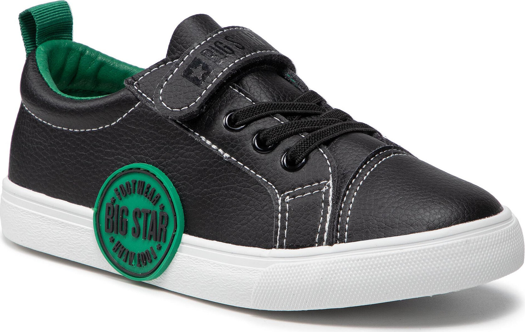 Sneakersy Big Star Shoes FF374087 Black/Green