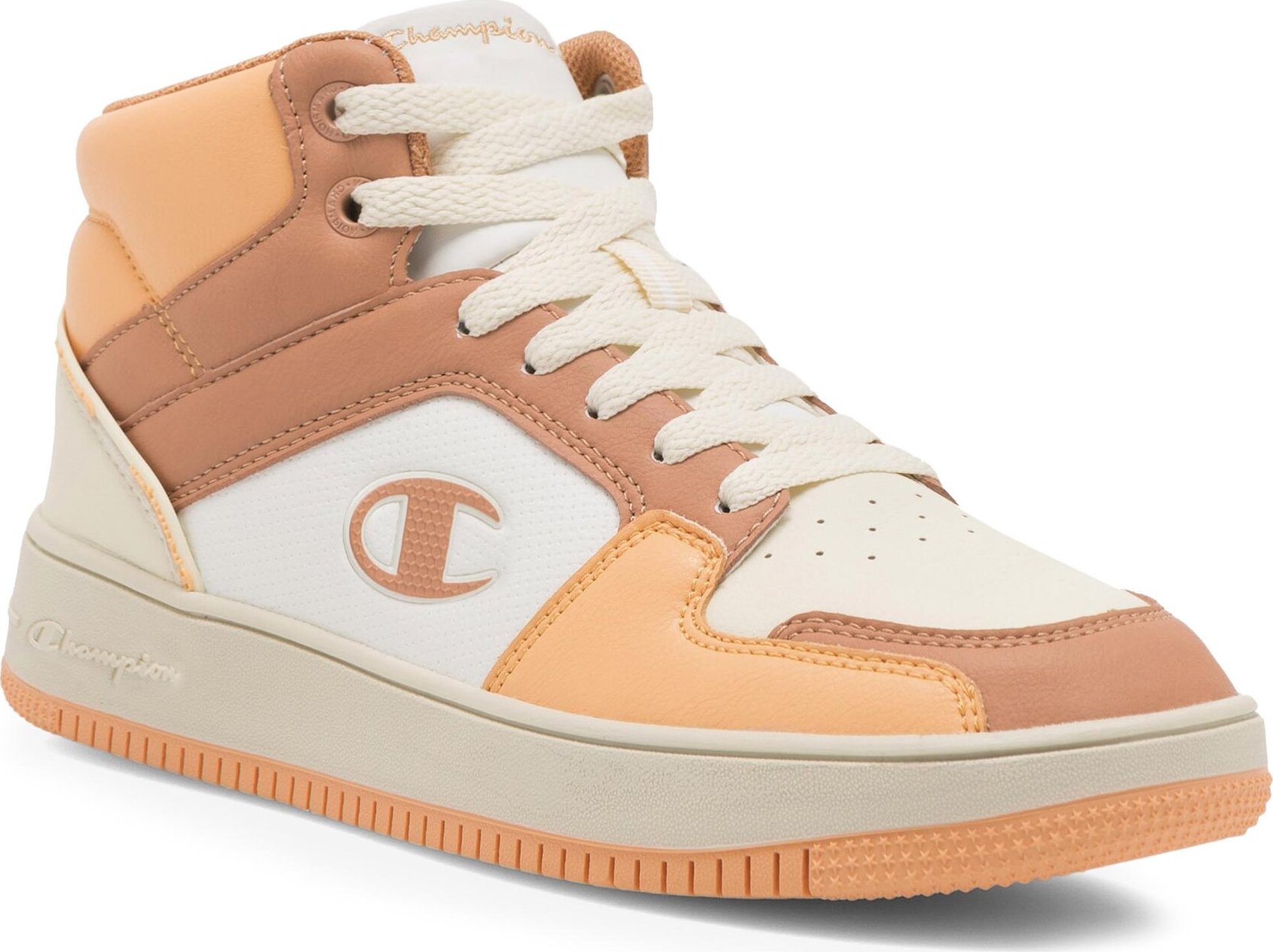 Sneakersy Champion Mid Cut Shoe Reboundn 2.0 Id S11471-OS015 Orange/Beige