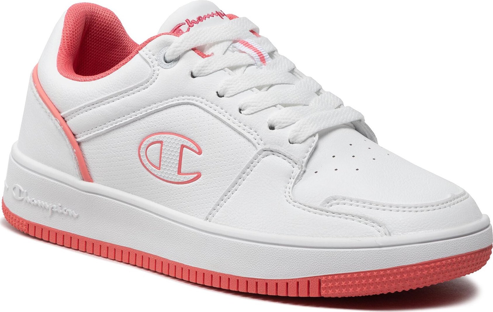 Sneakersy Champion Rebound 2.0 Low S11470-CHA-WW001 Wht/Coral