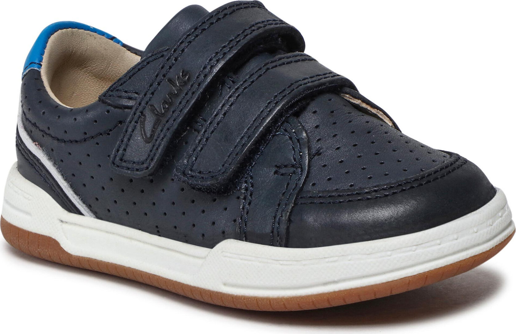 Sneakersy Clarks Fawn Solo T 261589886 Navy Leather