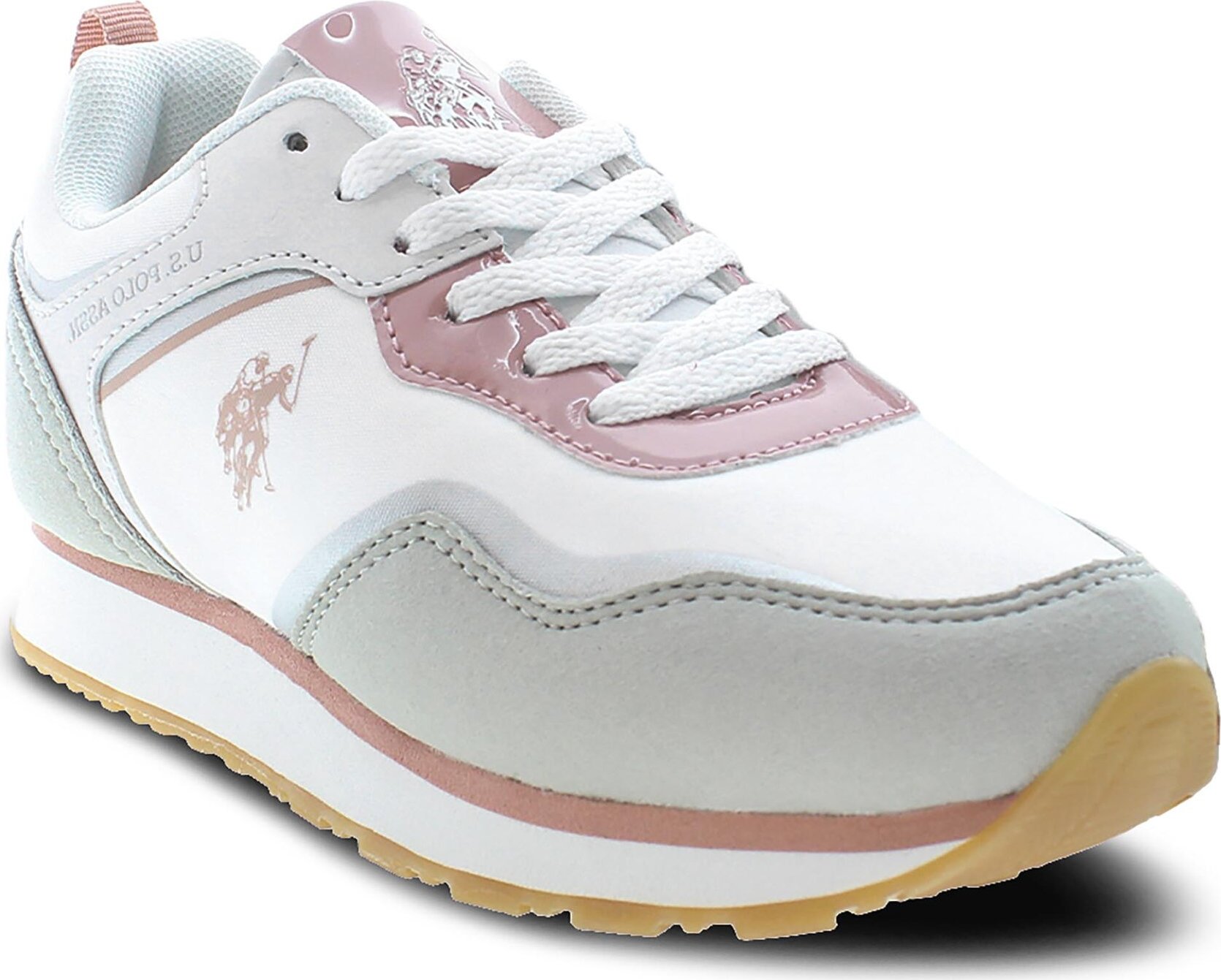 Sneakersy U.S. Polo Assn. Nobik NOBIK010 WHI-PIN01