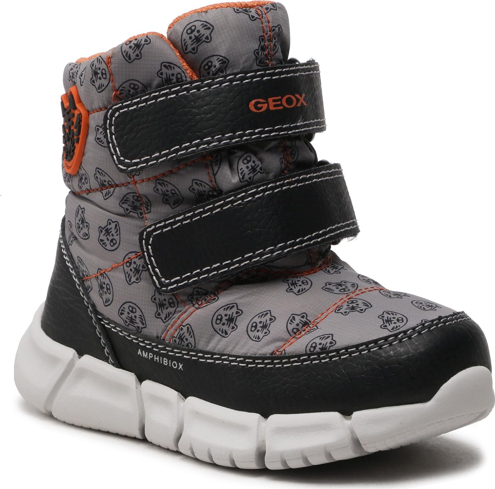 Snehule Geox B Flexyper B.B Abx C B043PC 0MNBU C0036 S Grey/Orange