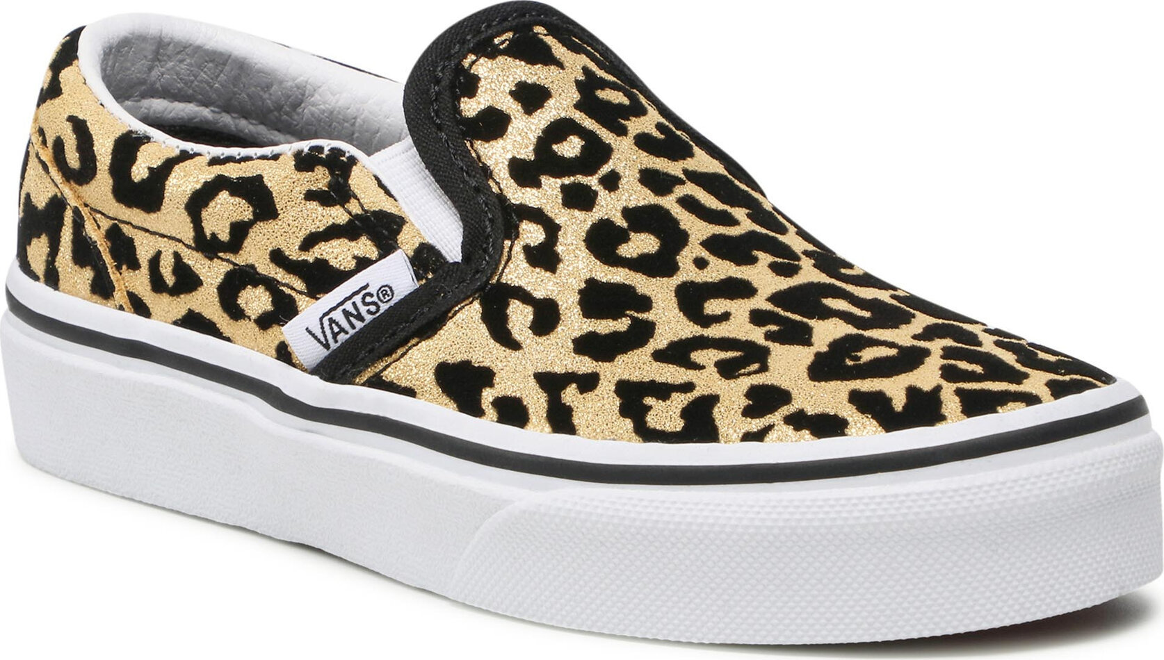 Tenisky Vans Classic Slip-On VN0A7Q5GABS1 (Flocked Leopard)Blktrwht