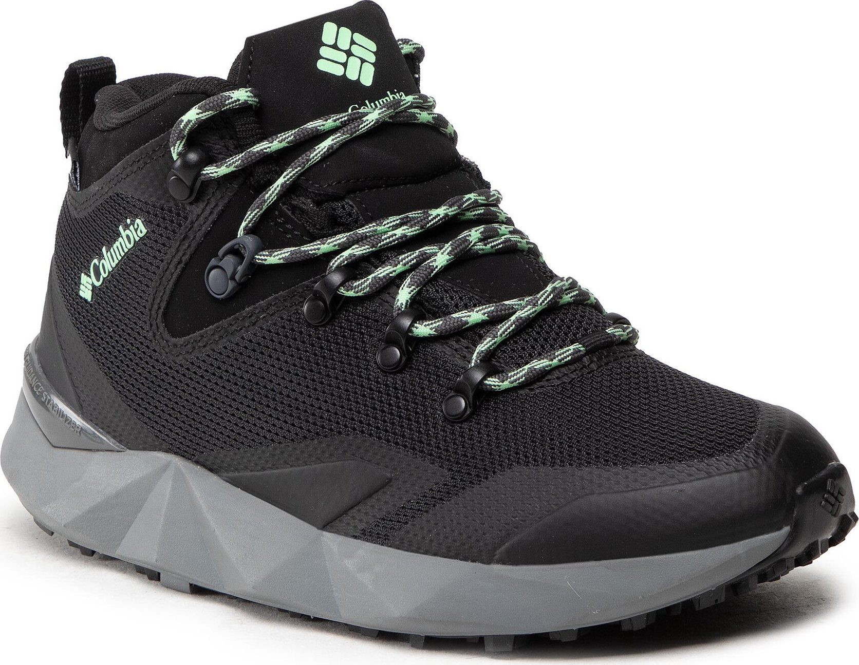 Trekingová obuv Columbia Facet 60 Outdry BL3530 Black/Vivid Mint 010