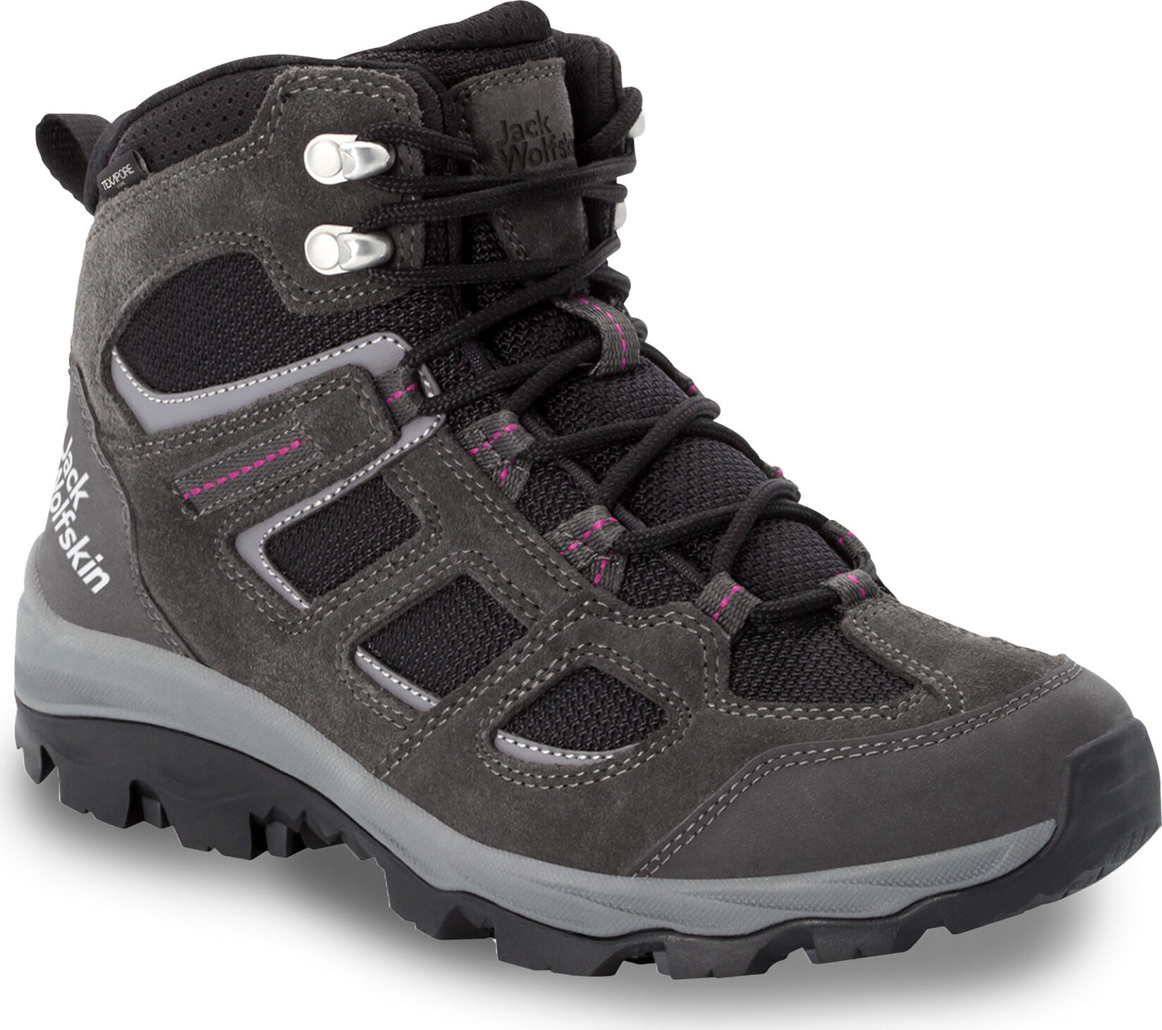 Trekingová obuv Jack Wolfskin Vojo 3 Texapore Mid W 4042472 Dark Steel / Purple