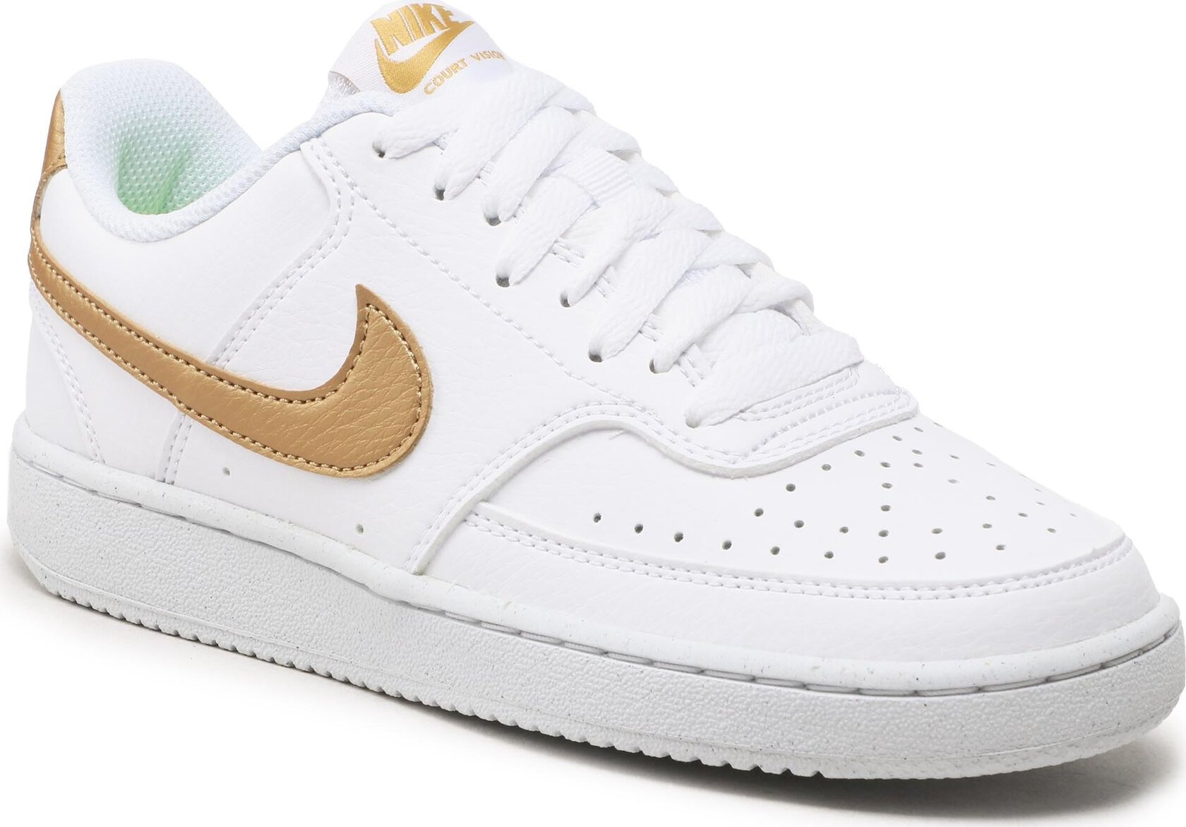 Boty Nike Court Vision Lo Nn DH3158 105 White/Metallic Gold/White