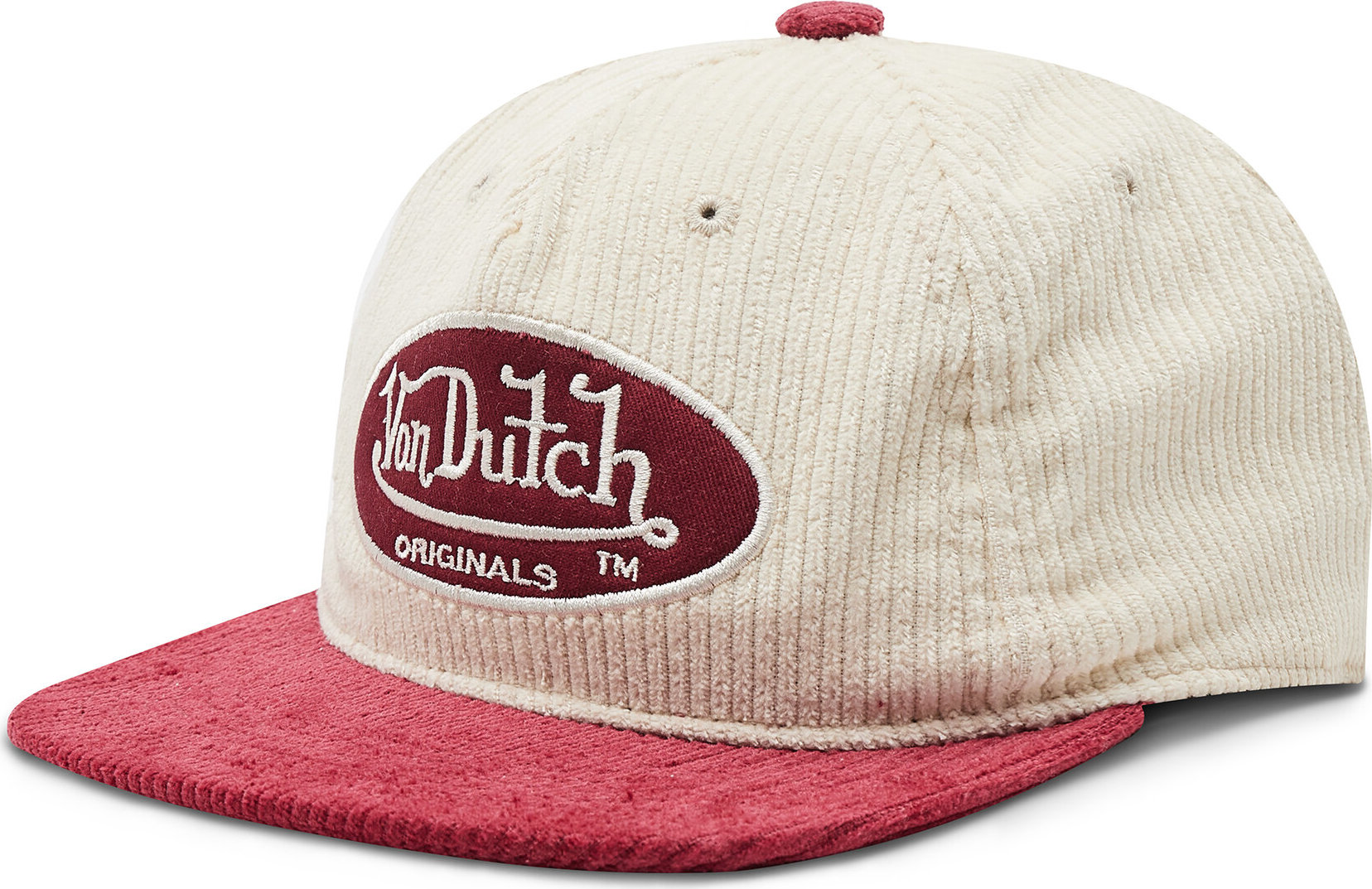 Kšiltovka Von Dutch Unstr Sb Utica 7030226 Beige/Bordaux