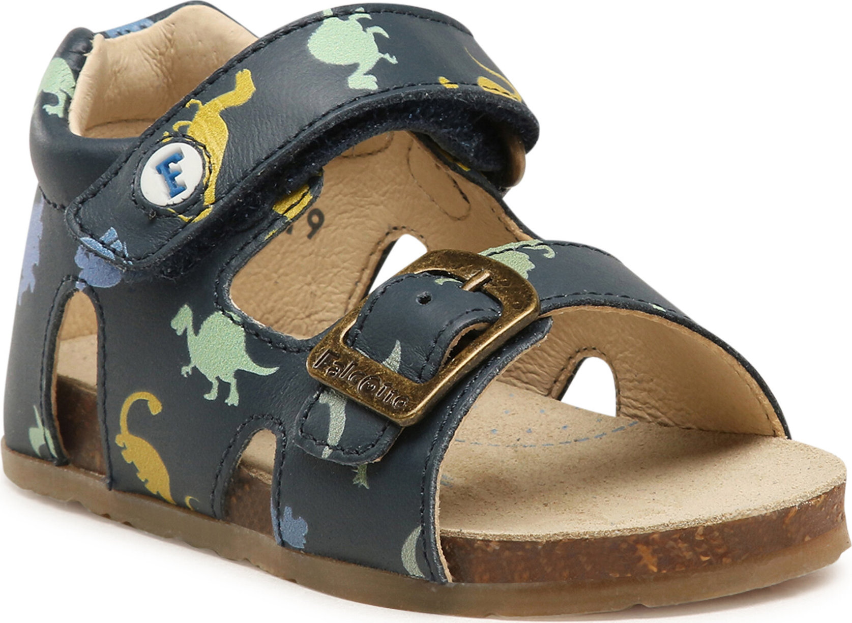 Sandály Naturino Falcotto By Naturino Falcotto Bea Calf Pr. Dinosaurs 0011500737.91.0C02 Navy