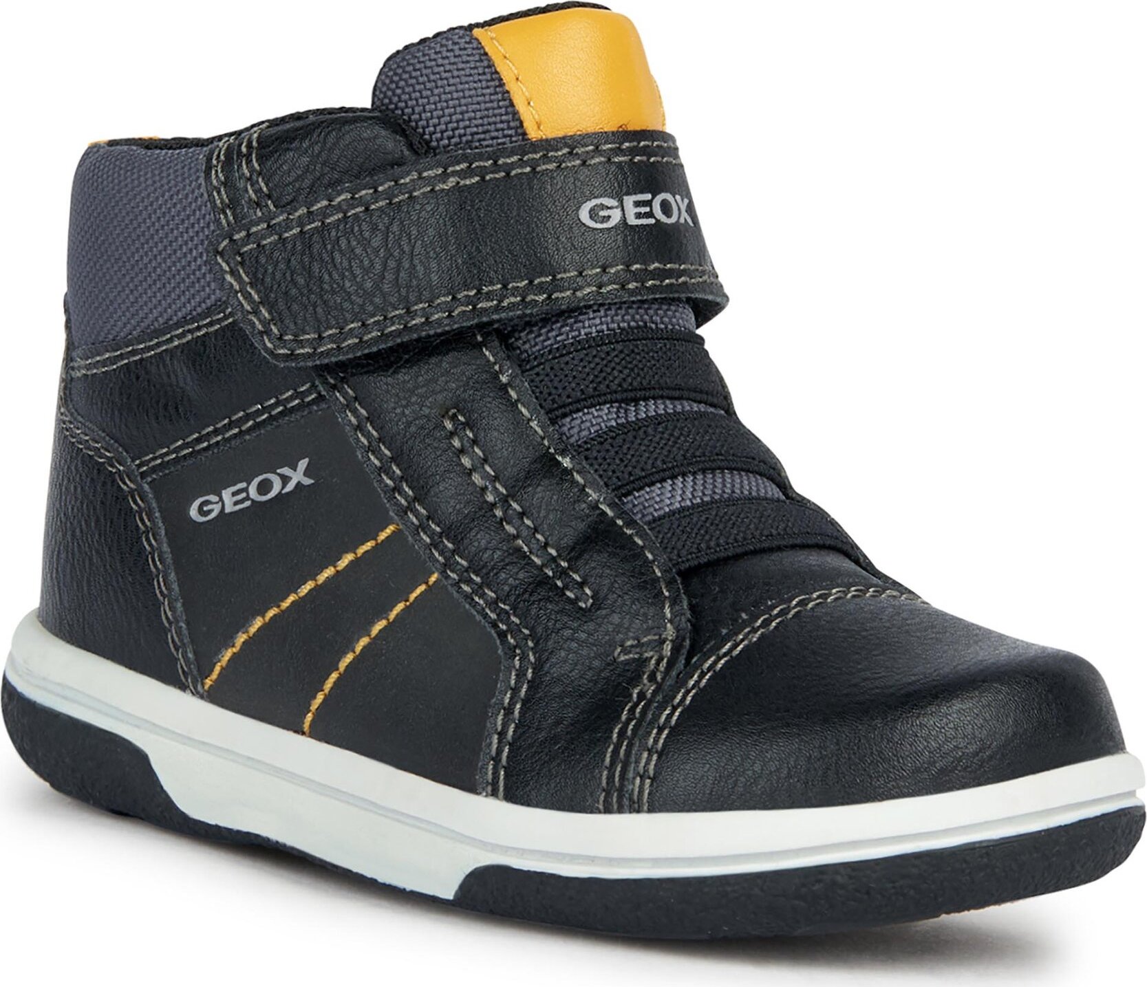 Sneakersy Geox B Flick Boy B3637A 0MEFU C9154 S Black/Curry