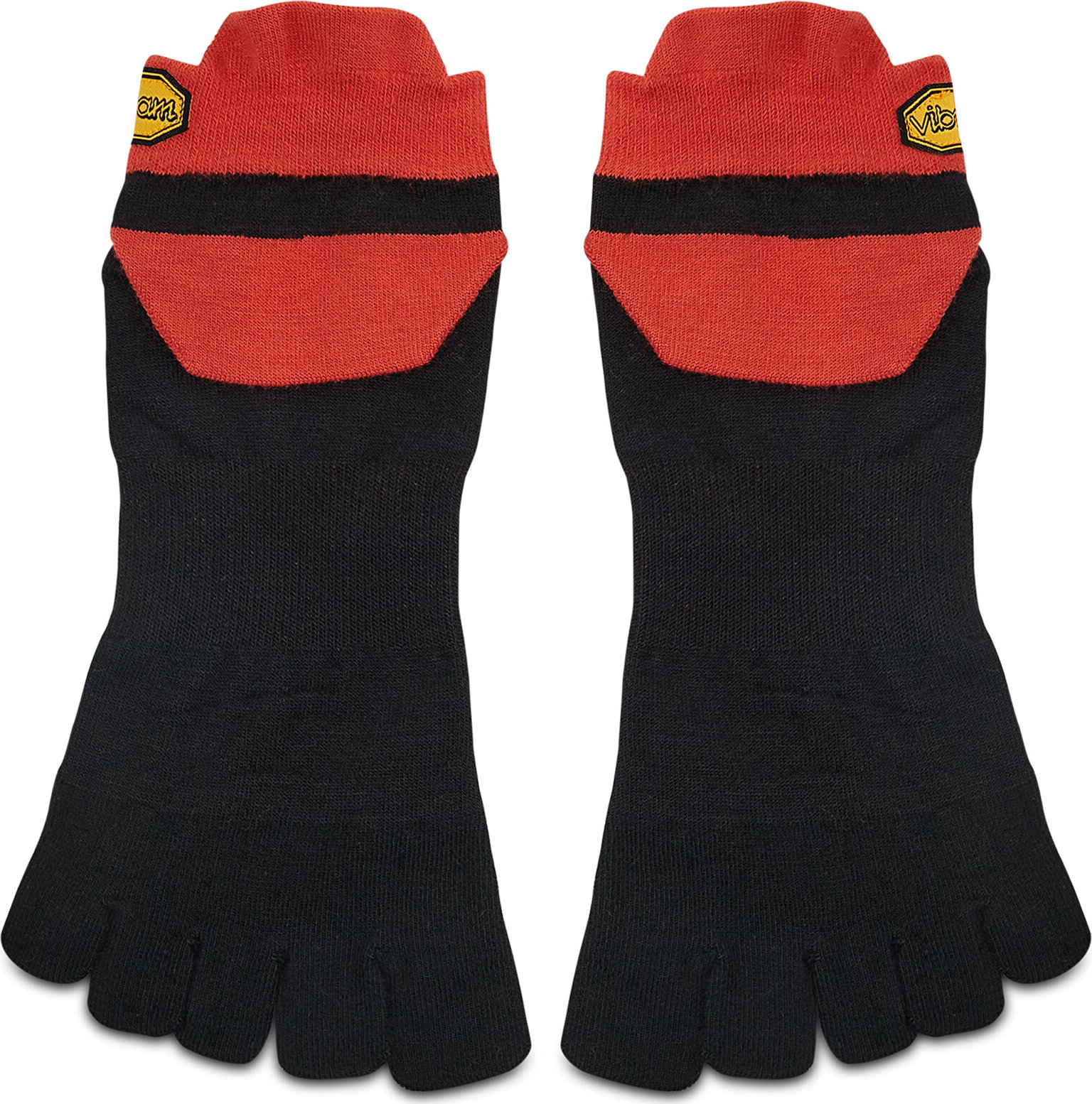 Nízké ponožky Unisex Vibram Fivefingers Athletic No Show S21N05 Red/Black