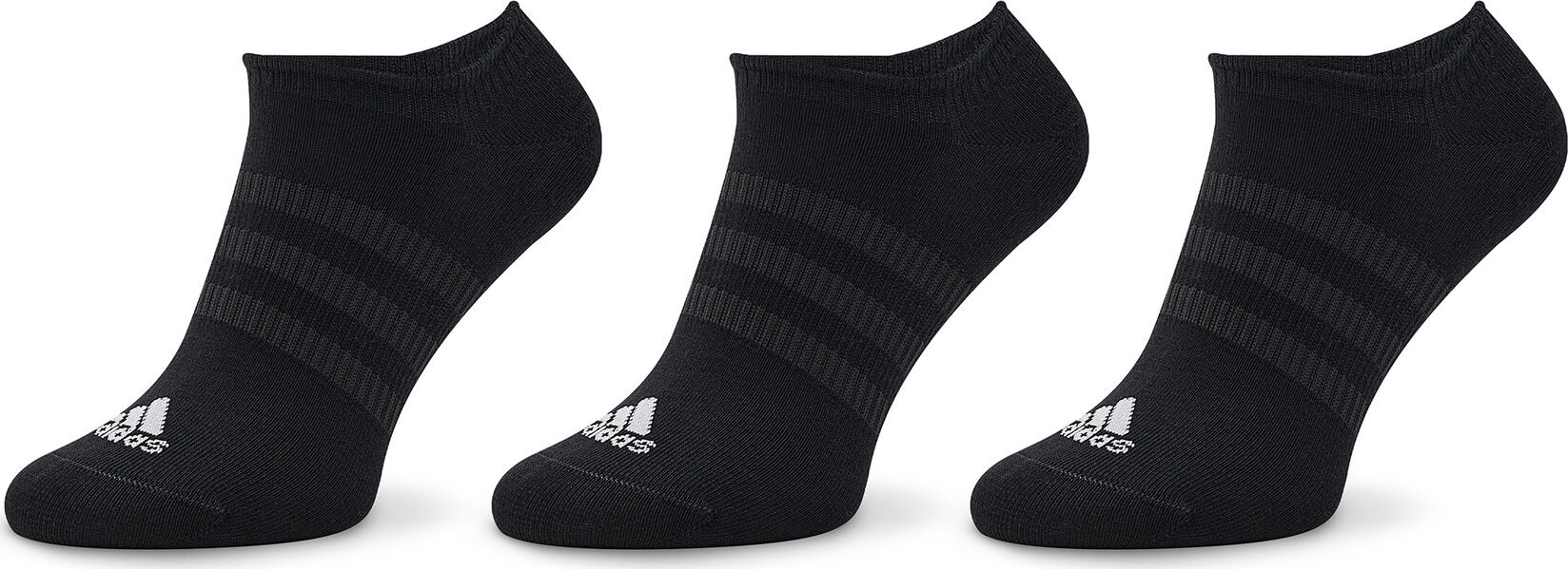 Sada 3 párů nízkých ponožek unisex adidas Twin And Light IC1327 Black/White