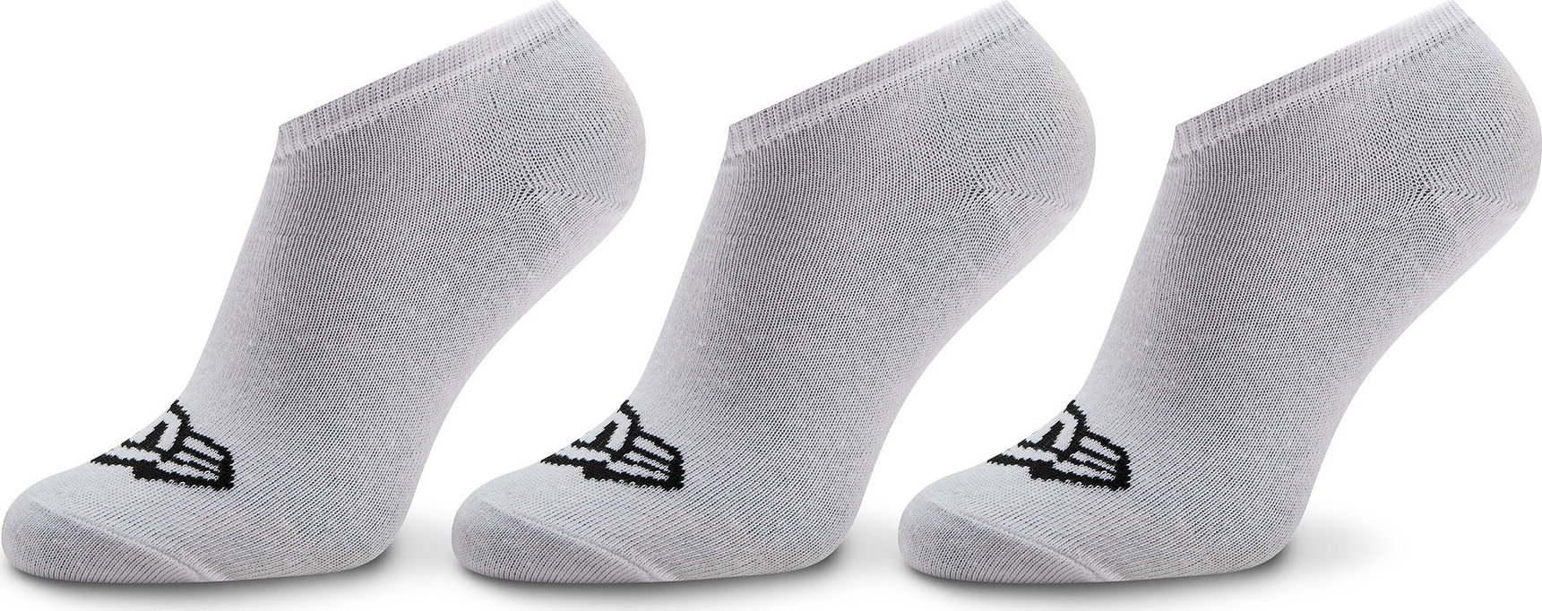 Sada 3 párů nízkých ponožek unisex New Era Flag Sneaker Sock 13113638 Bílá