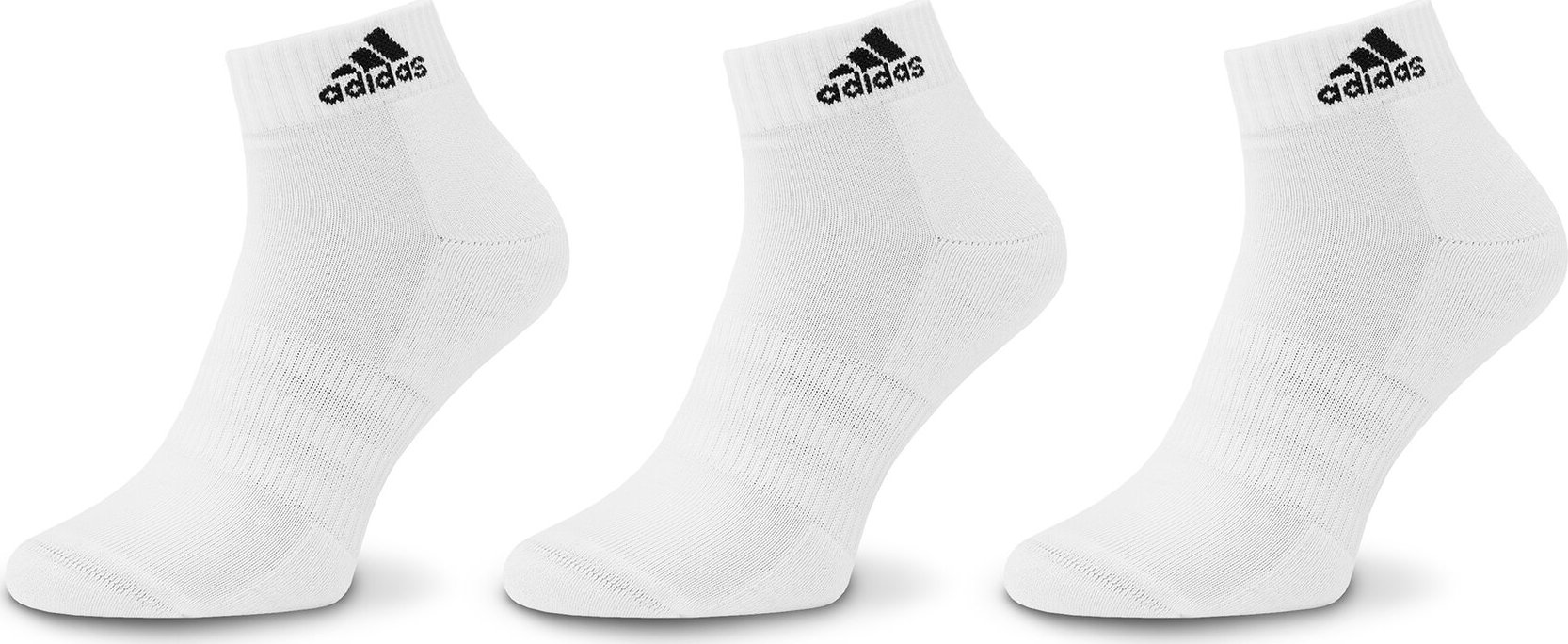 Sada 3 párů vysokých ponožek unisex adidas HT3441 Bílá