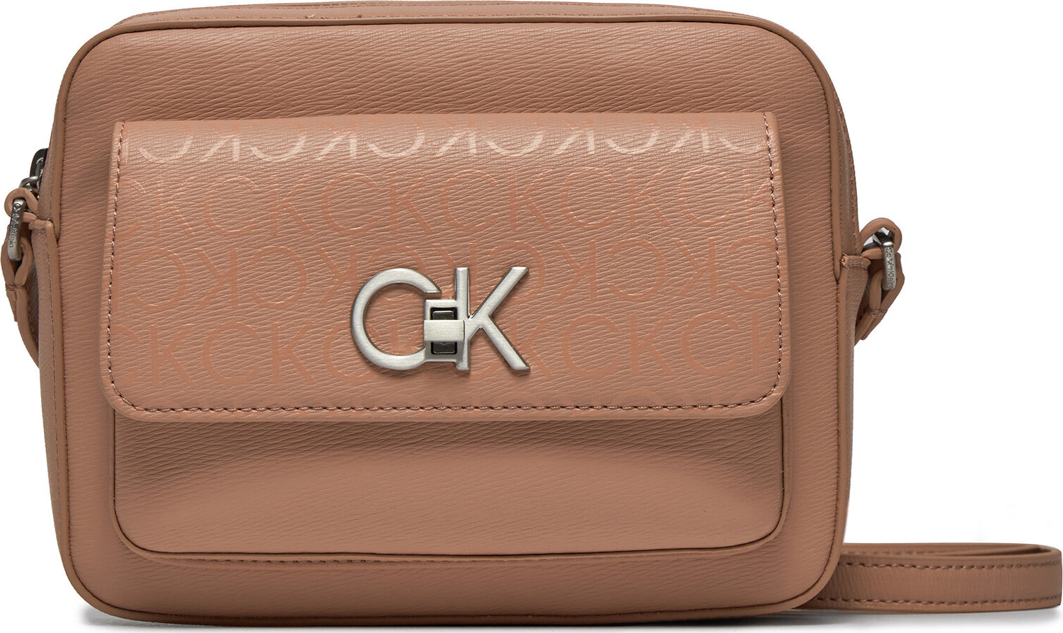 Kabelka Calvin Klein Re-Lock Camera Bag_Epi Mono K60K611565 Ash Rose Mono VB8