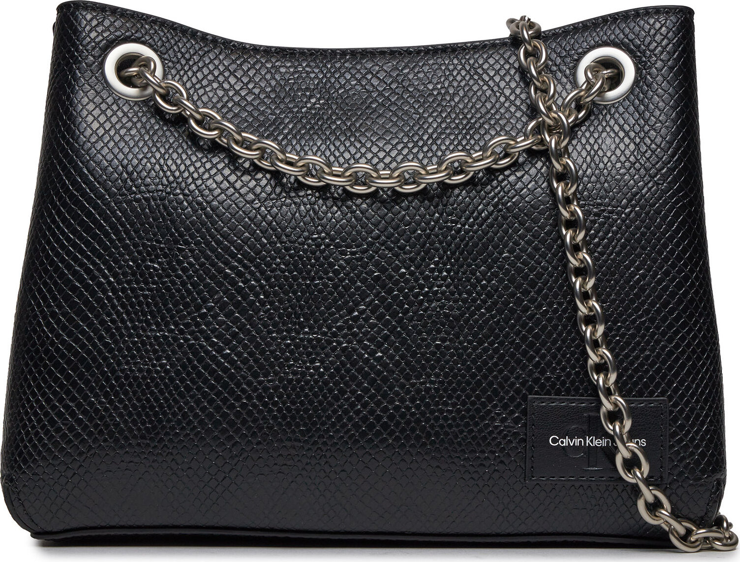 Kabelka Calvin Klein Jeans Sculpted Shoulderbag Ch24 Snake K60K611551 Black BEH