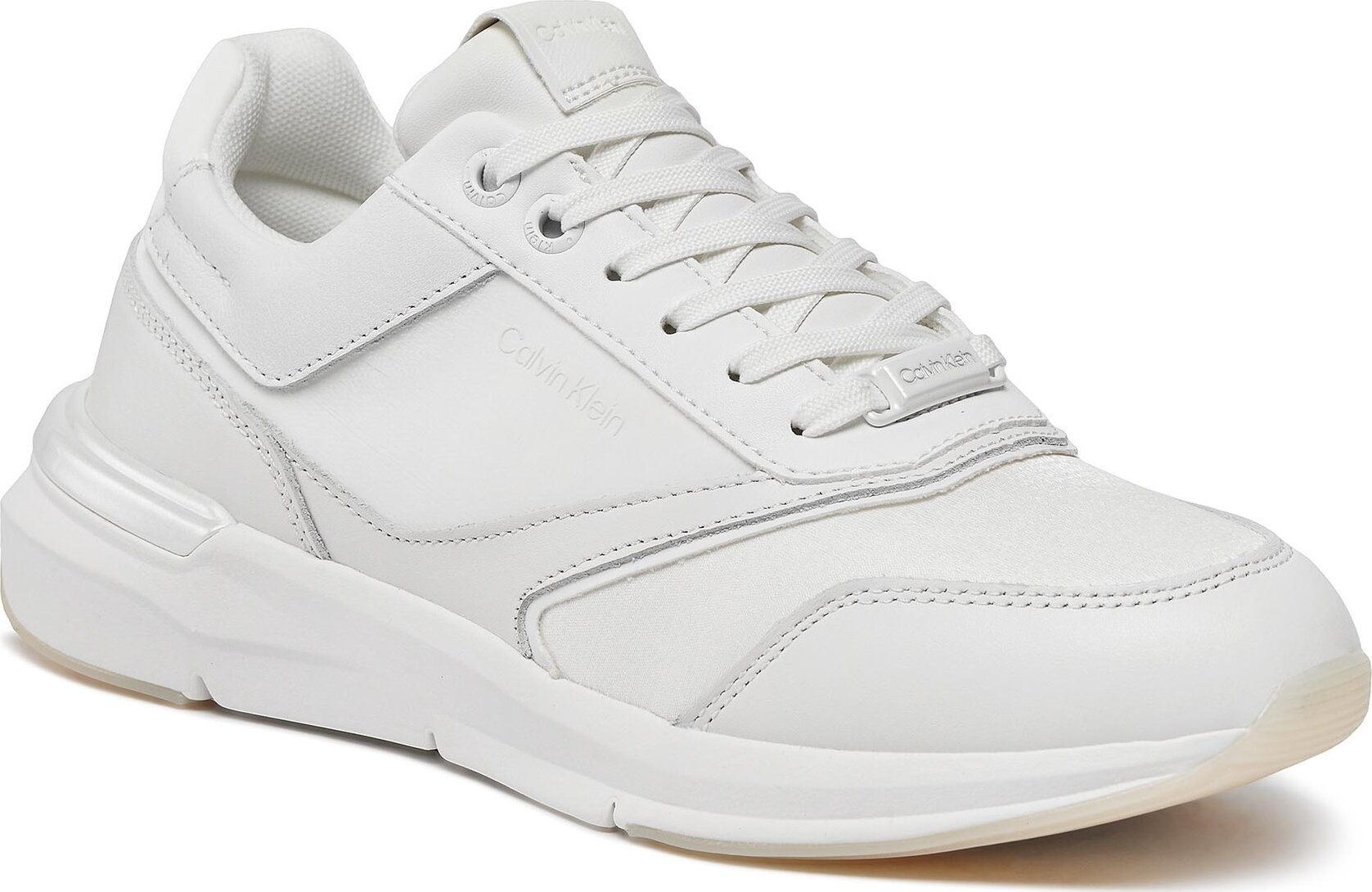 Sneakersy Calvin Klein Flexi Runner - Pearlized HW0HW02041 White YBR