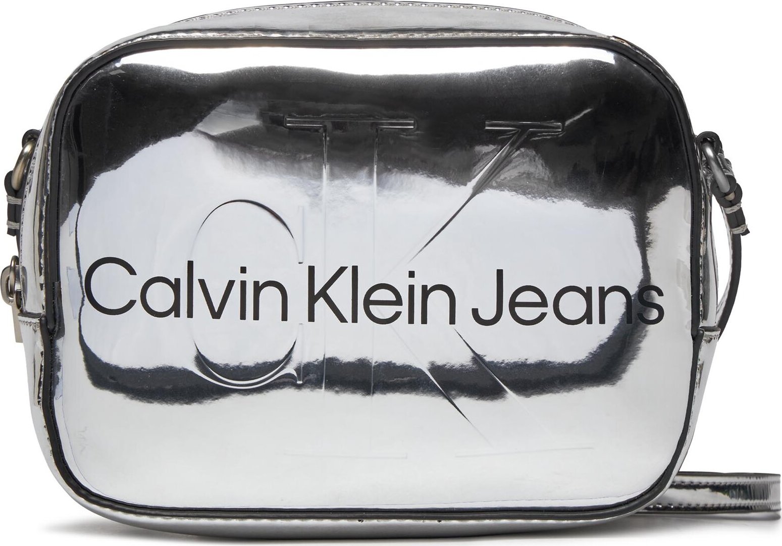 Kabelka Calvin Klein Jeans Sculpted Camera Bag18 Mono S K60K611858 Silver 0IM