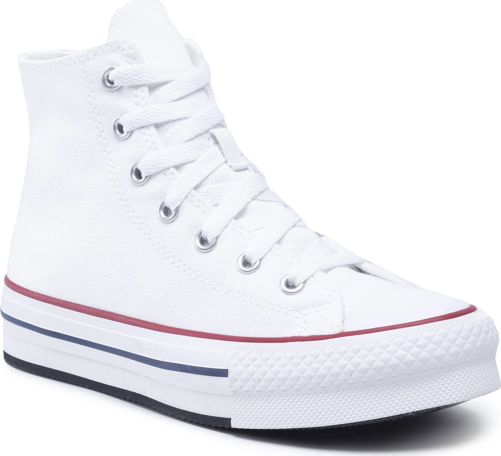 Plátěnky Converse Ctas Eva Lift Hi 272856C White/Garnet/Navy