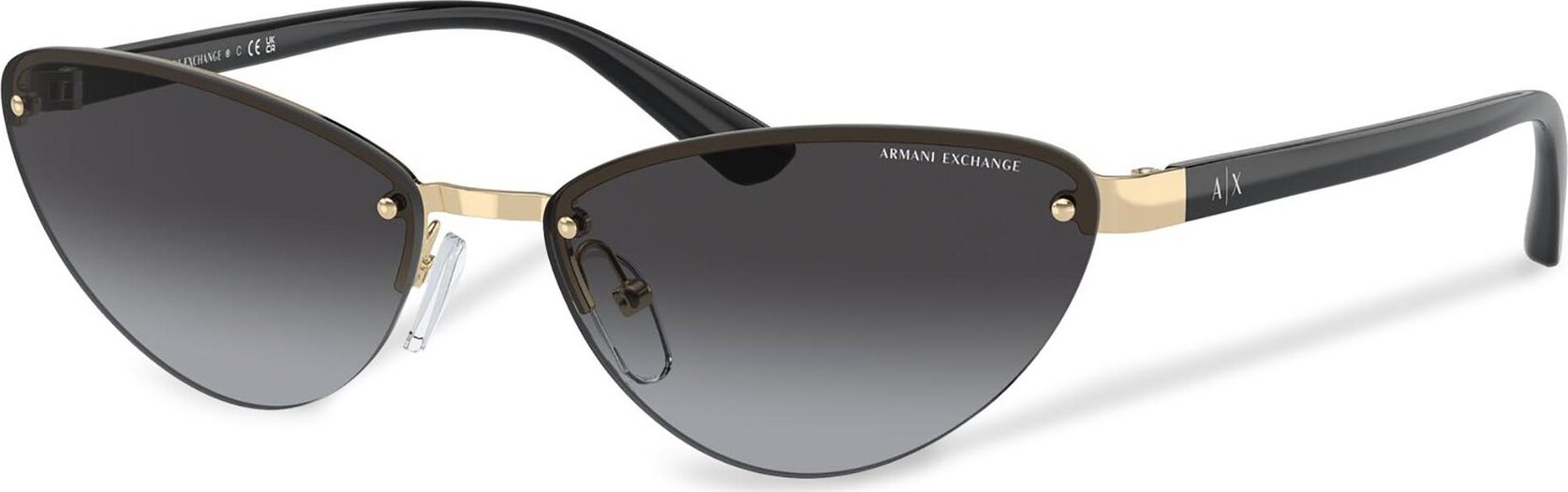 Sluneční brýle Armani Exchange 0AX2049S Shiny Pale Gold 61108G