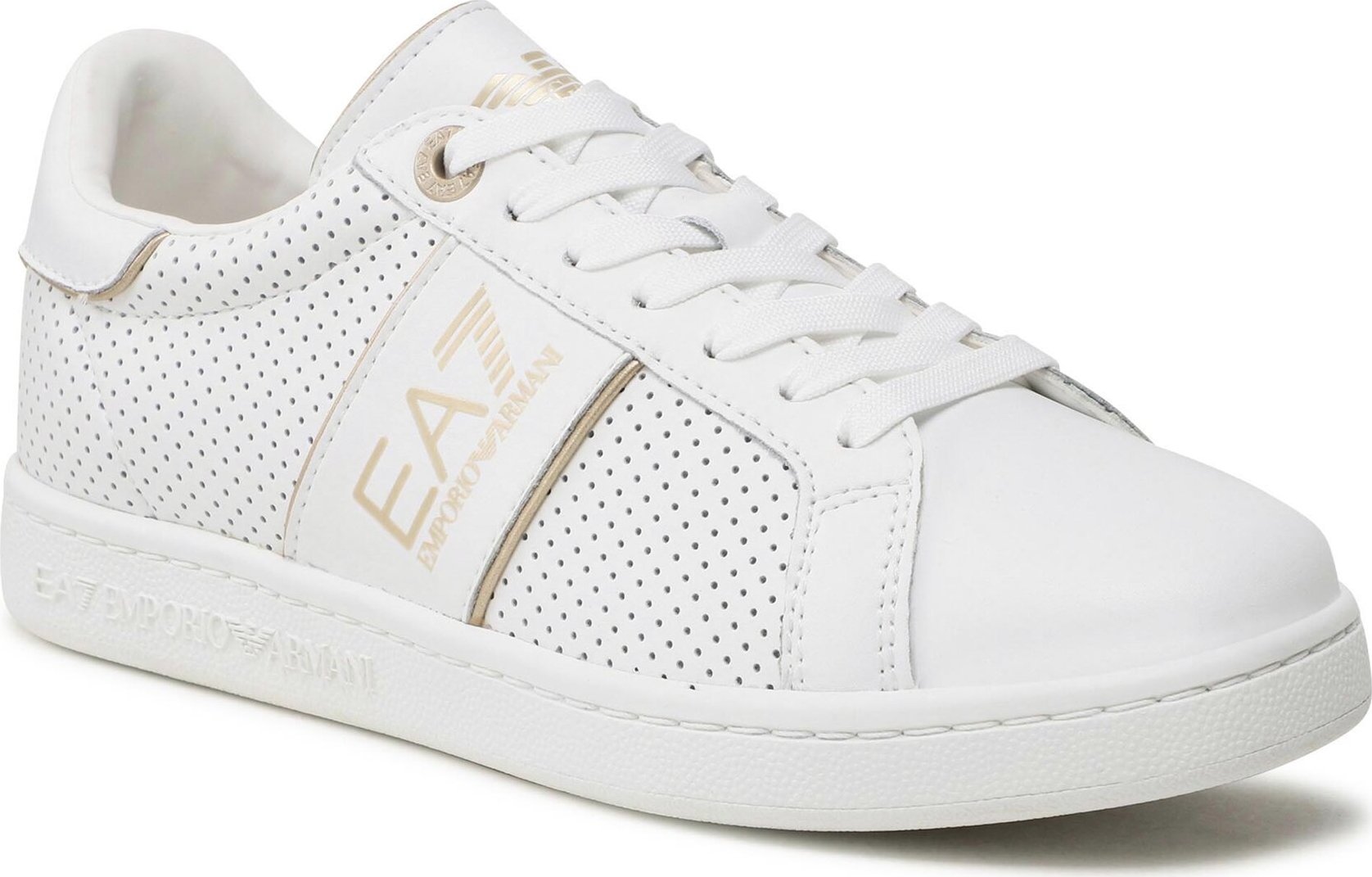 Sneakersy EA7 Emporio Armani X8X102 XK258 S288 Off White/Light Gold