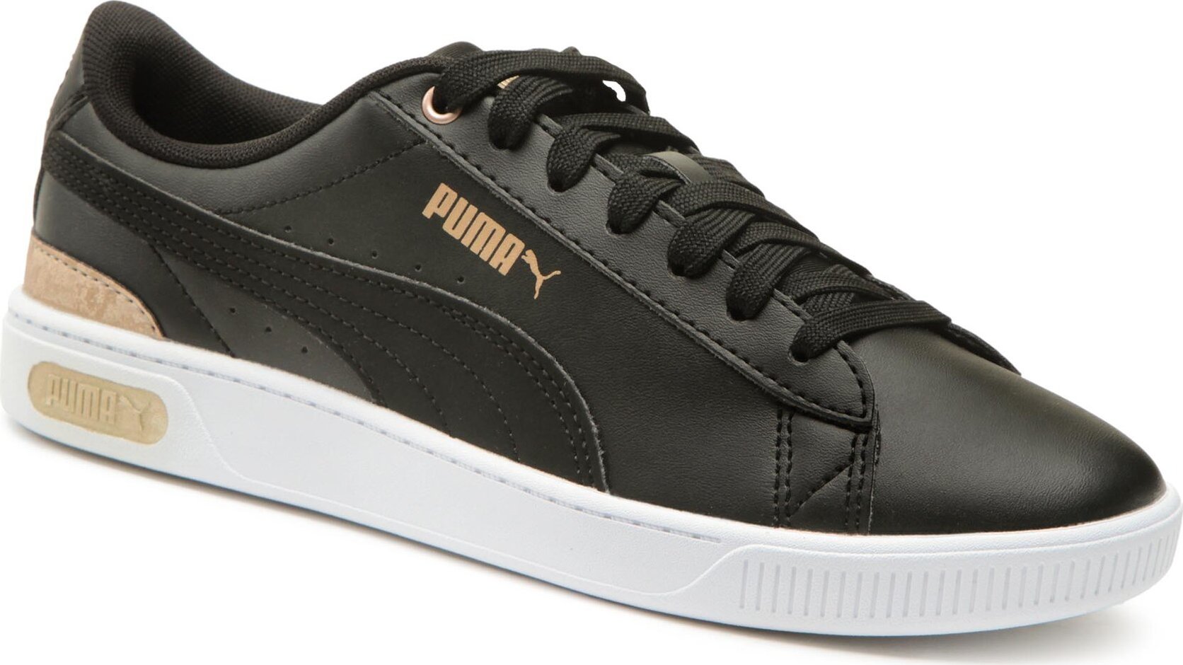 Sneakersy Puma Vikky v3 Space Metallics 389334 01 Puma Black/Puma Gold/White