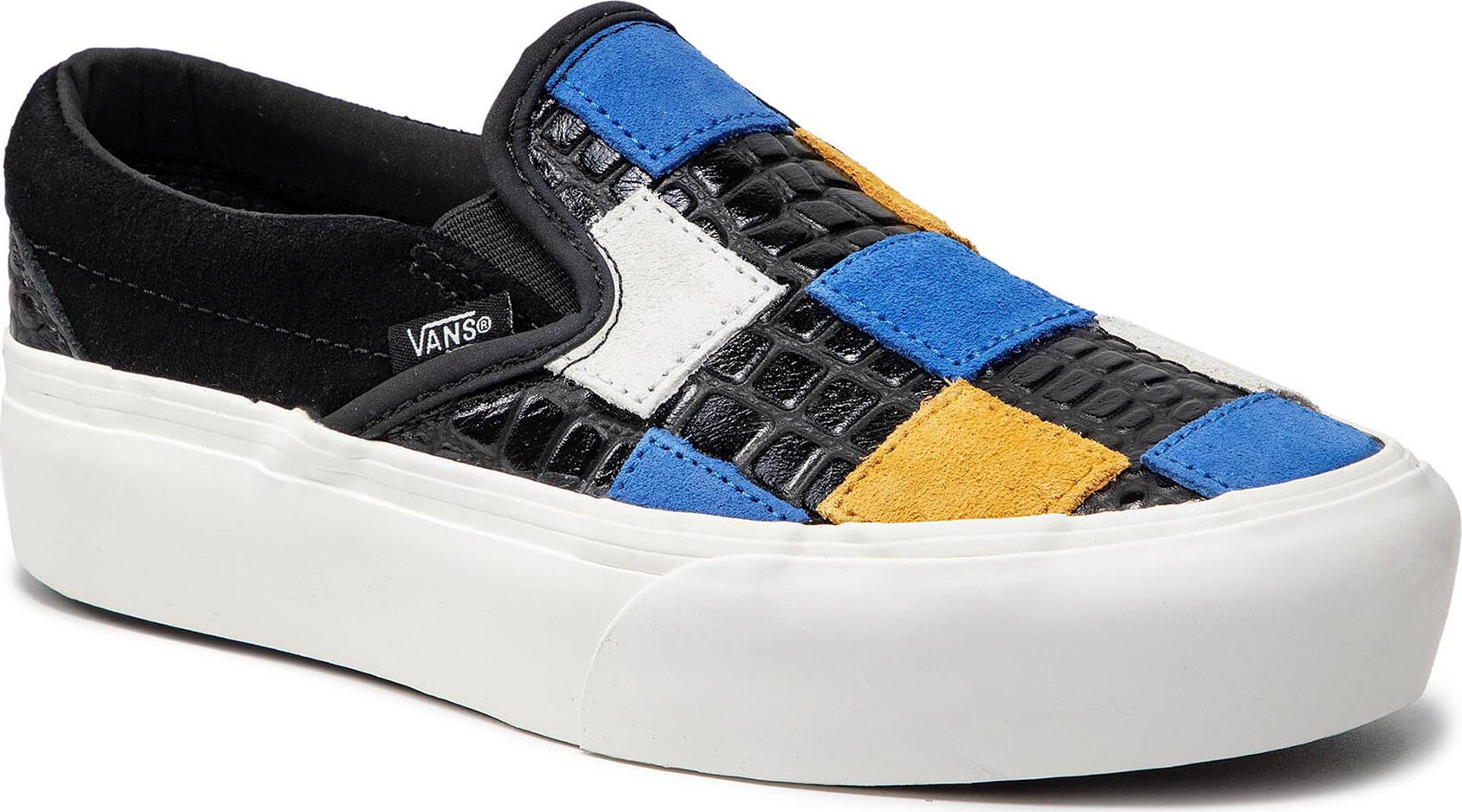 Tenisky Vans Classic Slip-On P VN0A3JEZ1L21 (Croc Suede Check)Mlt/Blk