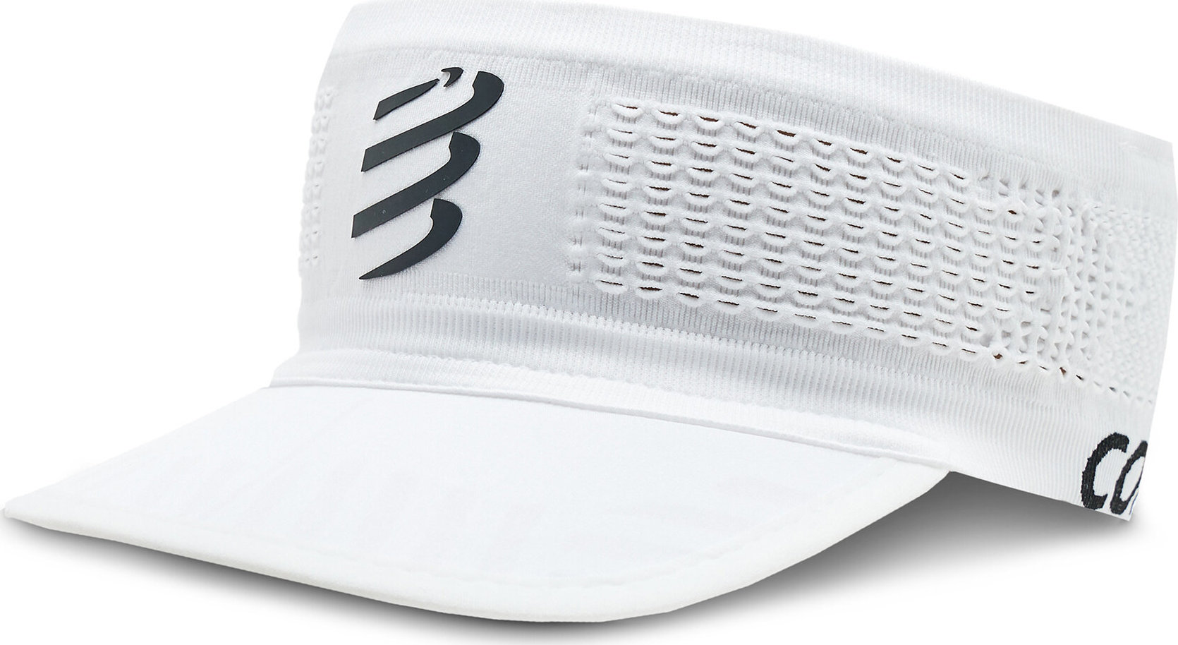 Kšilt Compressport Spiderweb Headband On/Off CU00006B White 001