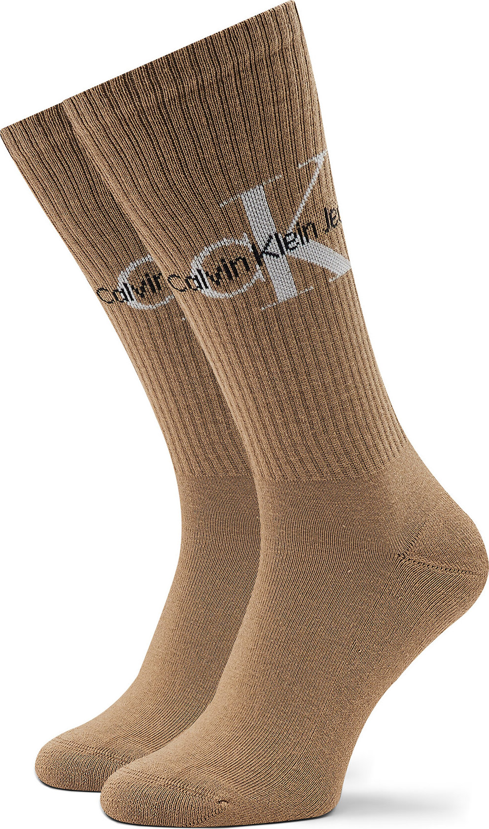 Pánské klasické ponožky Calvin Klein Jeans 701218732 Camel 008