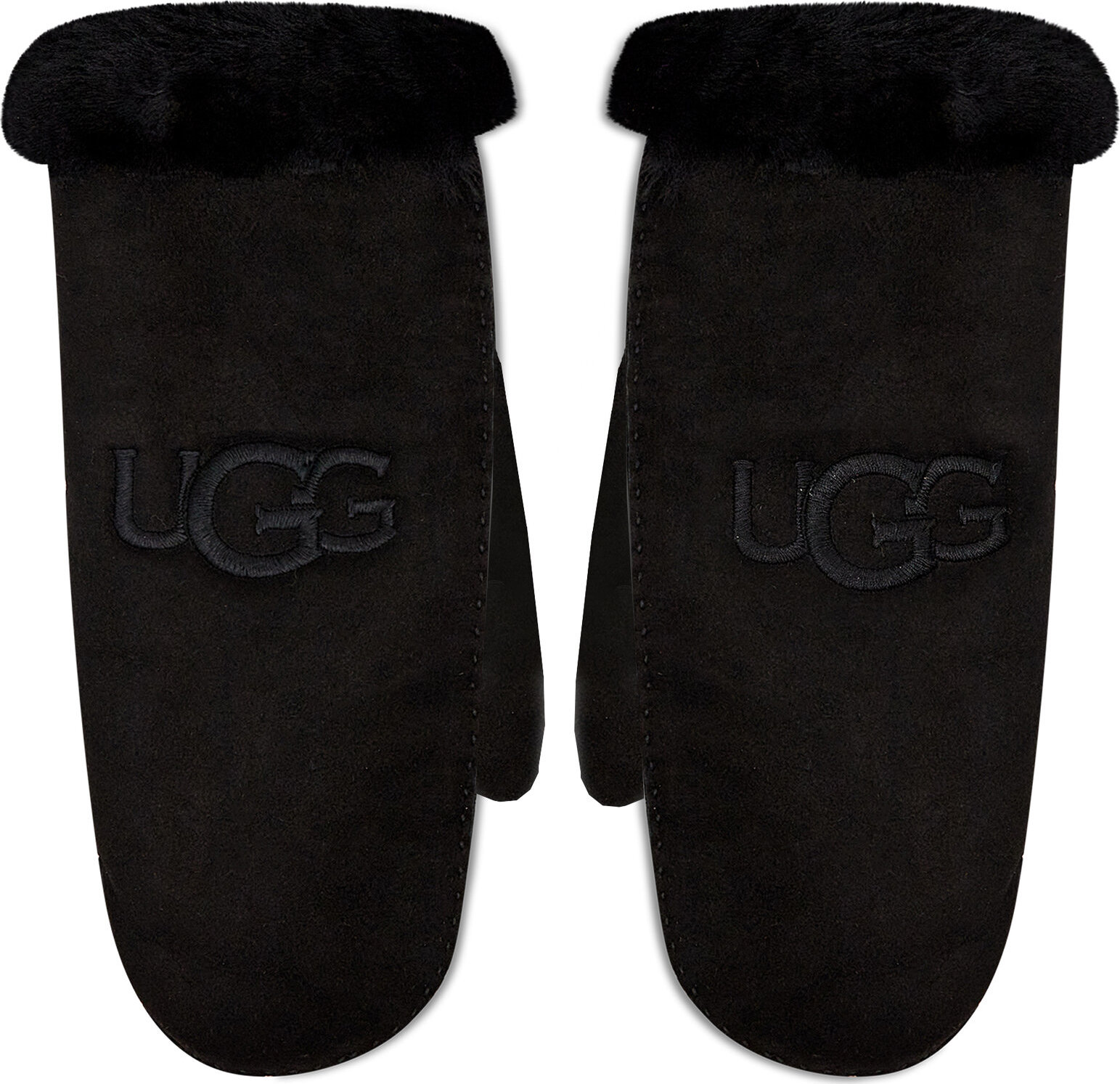 Dámské rukavice Ugg Sheepskin Embroider Mitten 20932 Blk