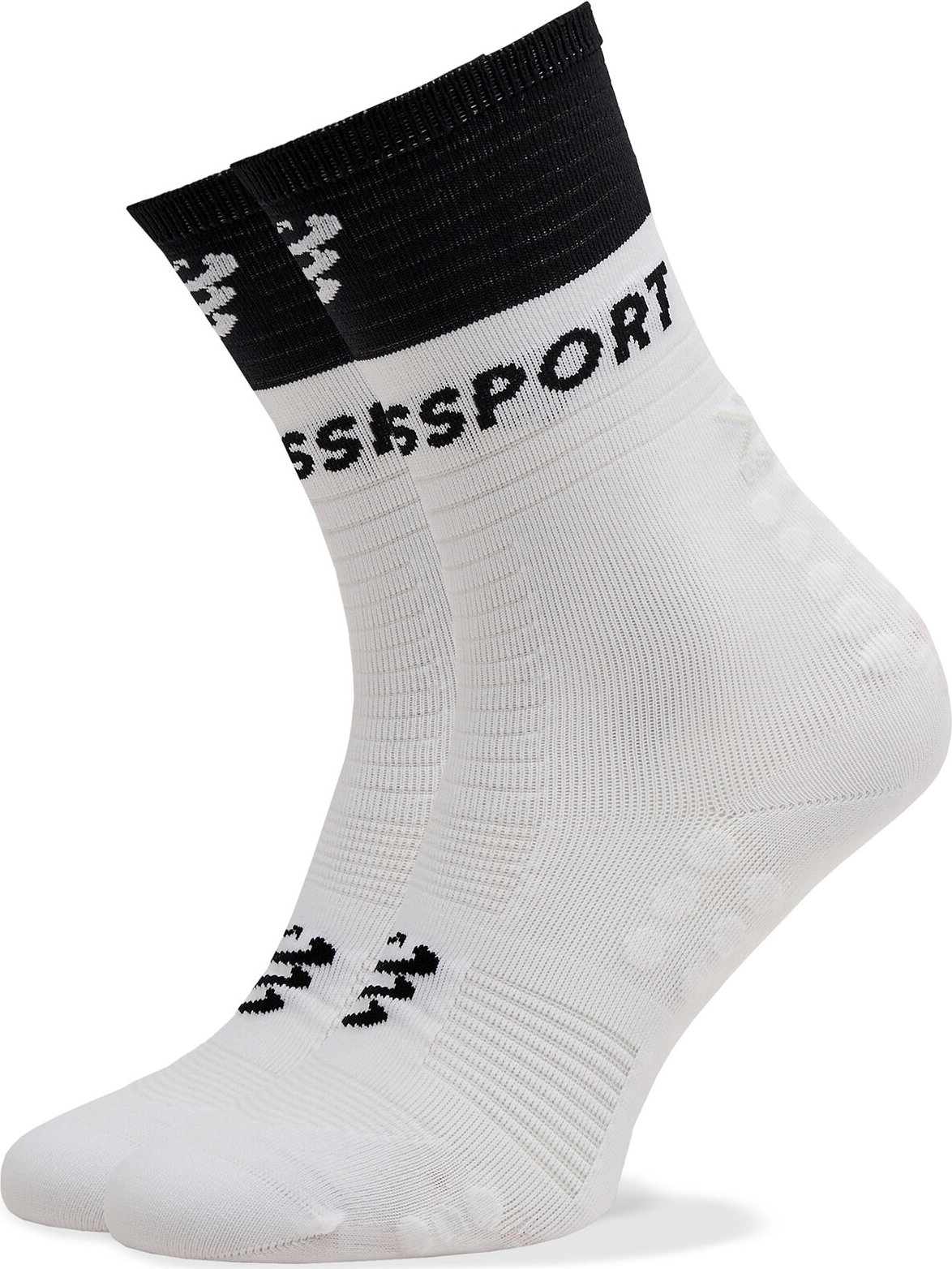 Klasické ponožky Unisex Compressport Mid Compression V 2.0 SQTU3540002 White/Black