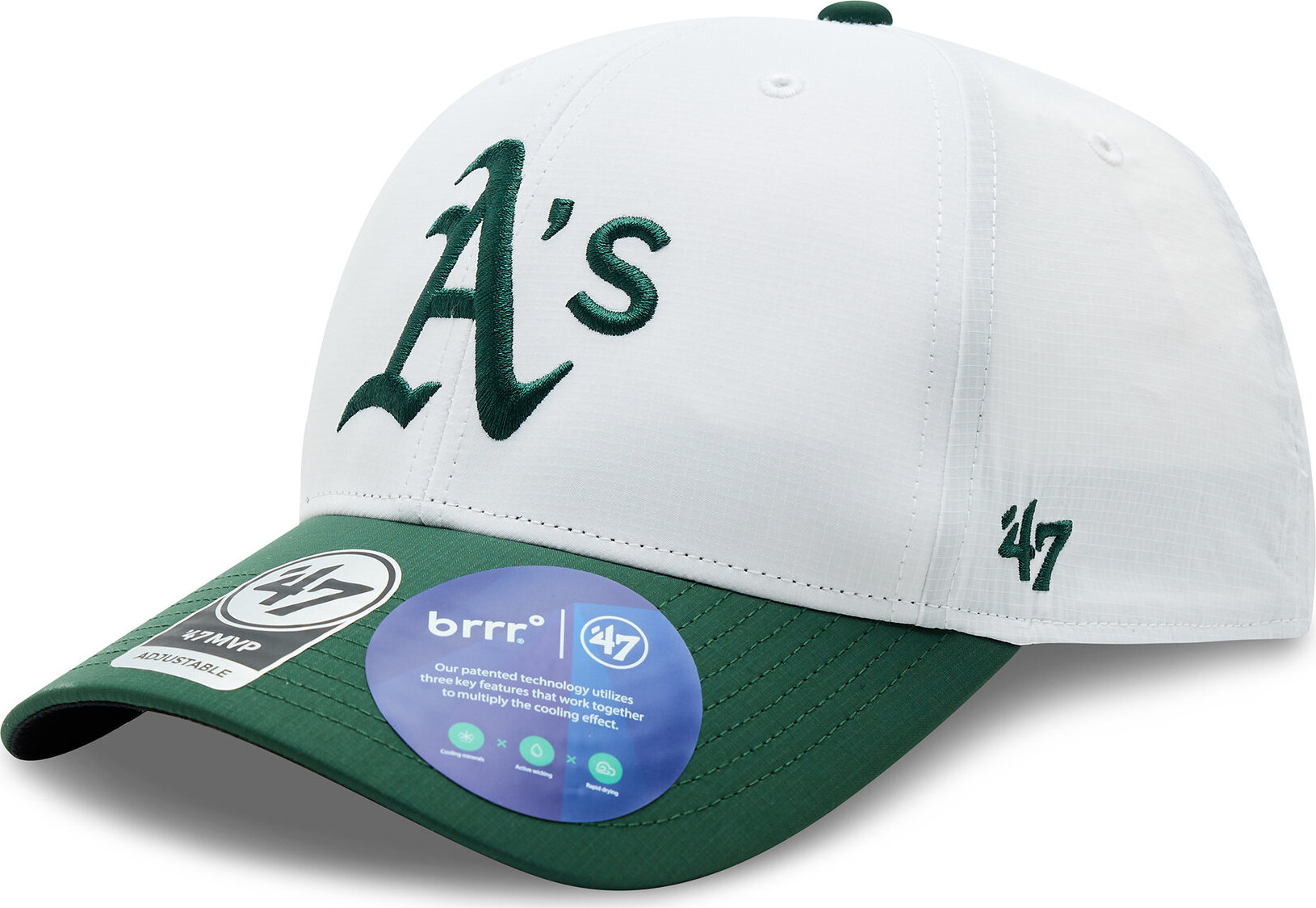 Kšiltovka 47 Brand MLB Oakland Athletics Brrr TT Snap 47 MVP B-BRTTS18BBP-WH White