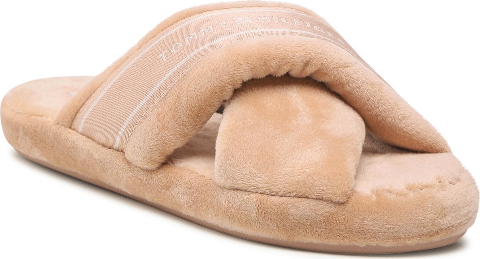 Bačkory Tommy Hilfiger Comfy Home Slippers With Straps FW0FW06888 Béžová