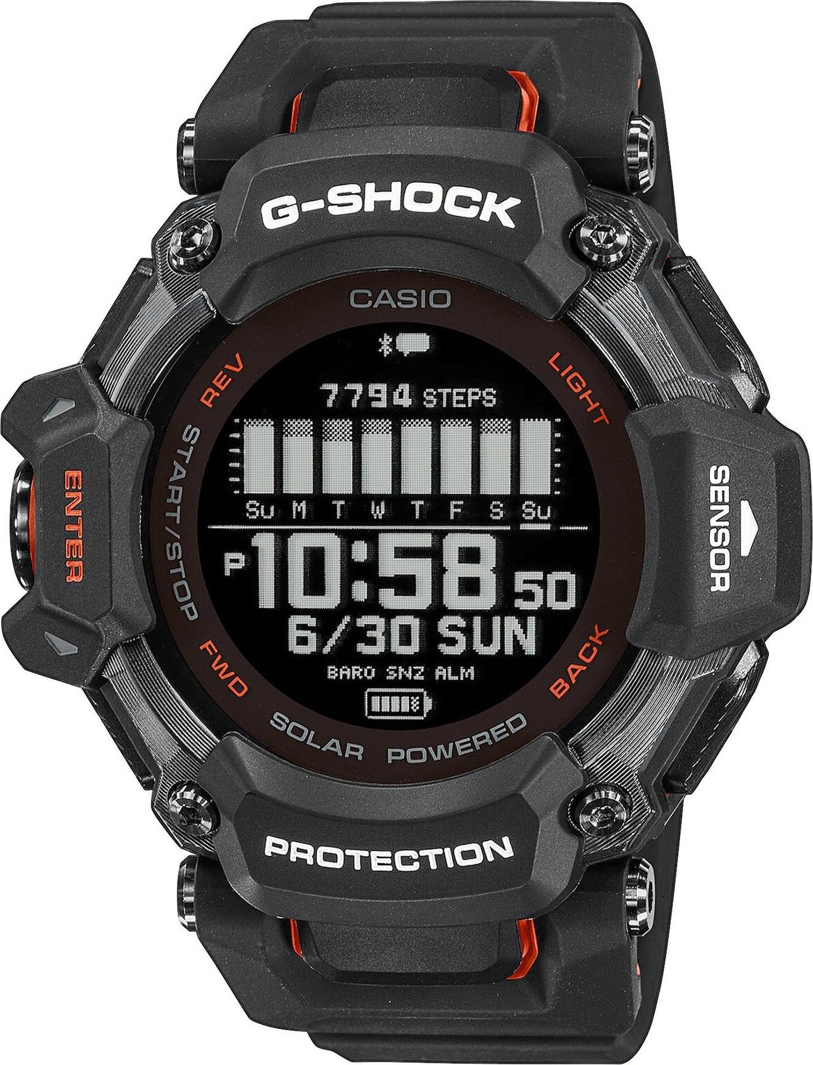 Chytré hodinky G-Shock GBD-H2000-1AER Černá