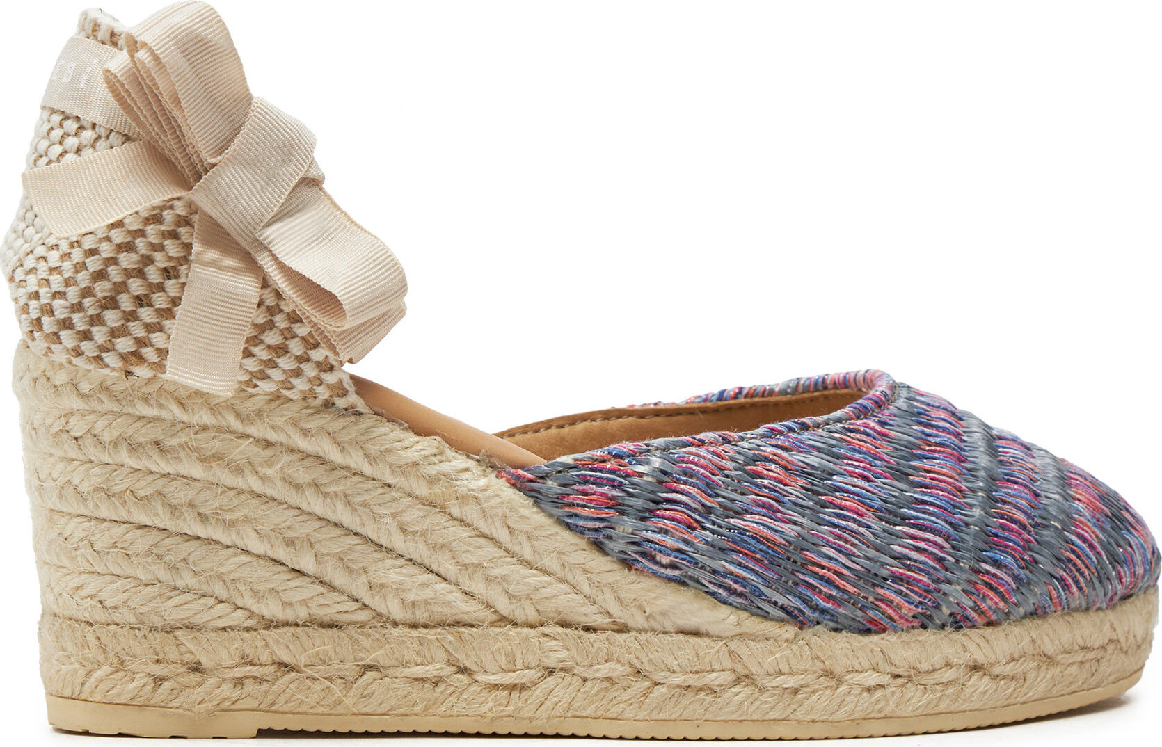 Espadrilky Manebi Acapulco Low Wedge Espadrilles G 0.6 WL Fialová