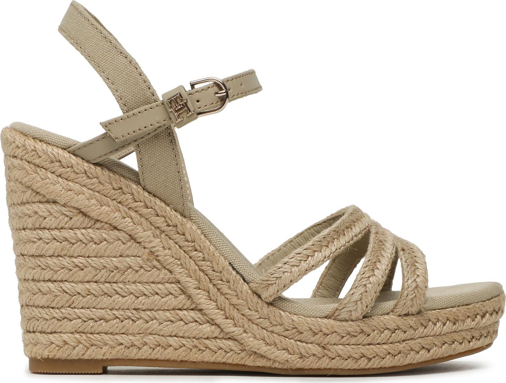 Espadrilky Tommy Hilfiger Essential Basic Wedge Sandal FW0FW07220 Béžová