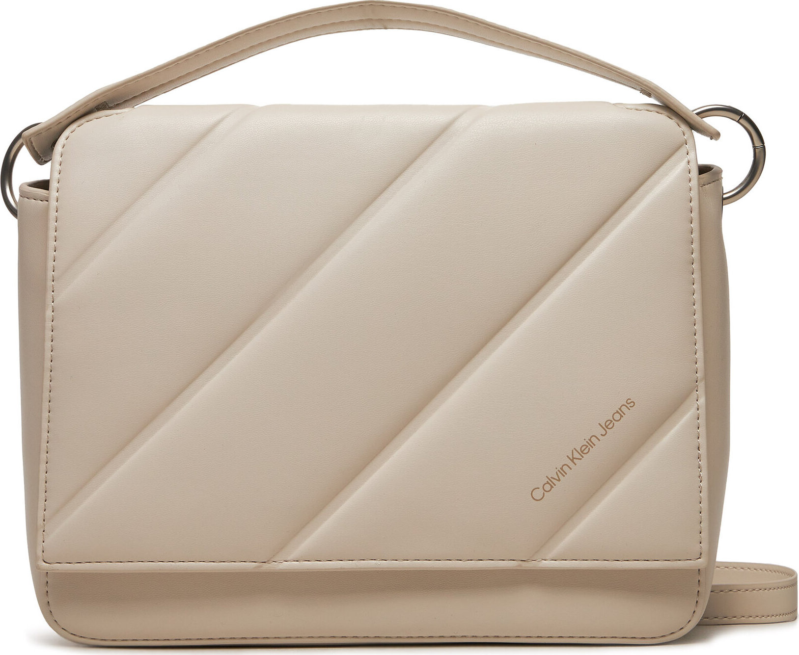 Kabelka Calvin Klein Jeans Quilted Boxy Flap Crossbody24 K60K612243 Béžová