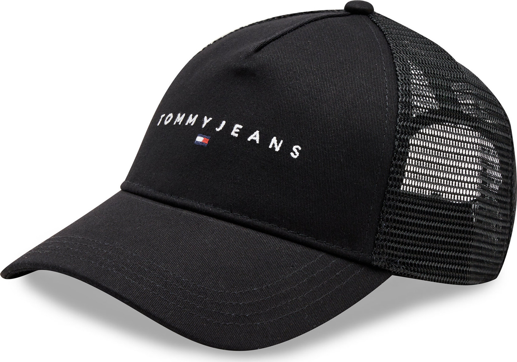 Kšiltovka Tommy Jeans Tjm Linear Logo Trucker Cap AM0AM12424 Černá