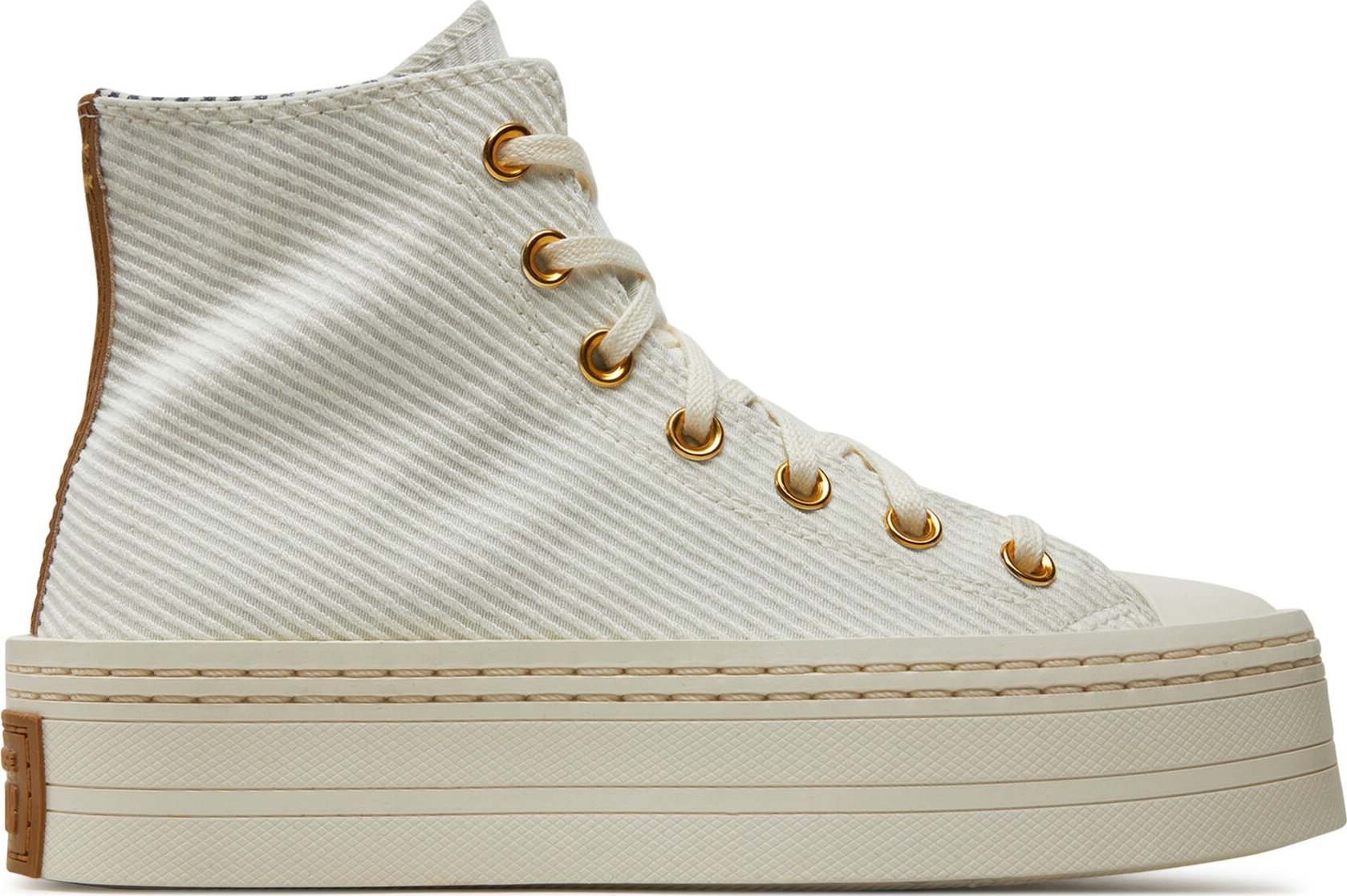 Plátěnky Converse Chuck Taylor All Star Modern Lift Platform Corduroy A07204C Béžová