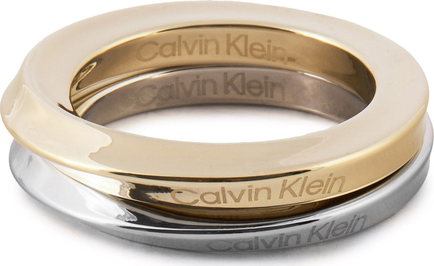 Sada 2 prstýnků Calvin Klein 35000330E Stříbrná