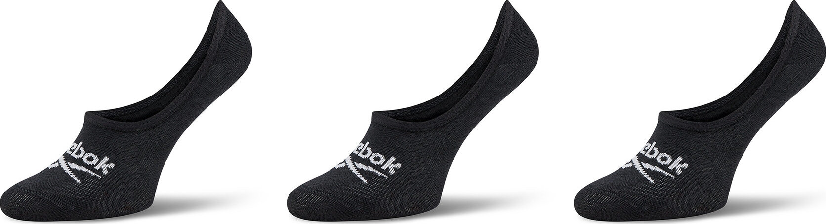 Sada 3 párů kotníkových ponožek unisex Reebok R0351-SS24 (3-pack) Černá