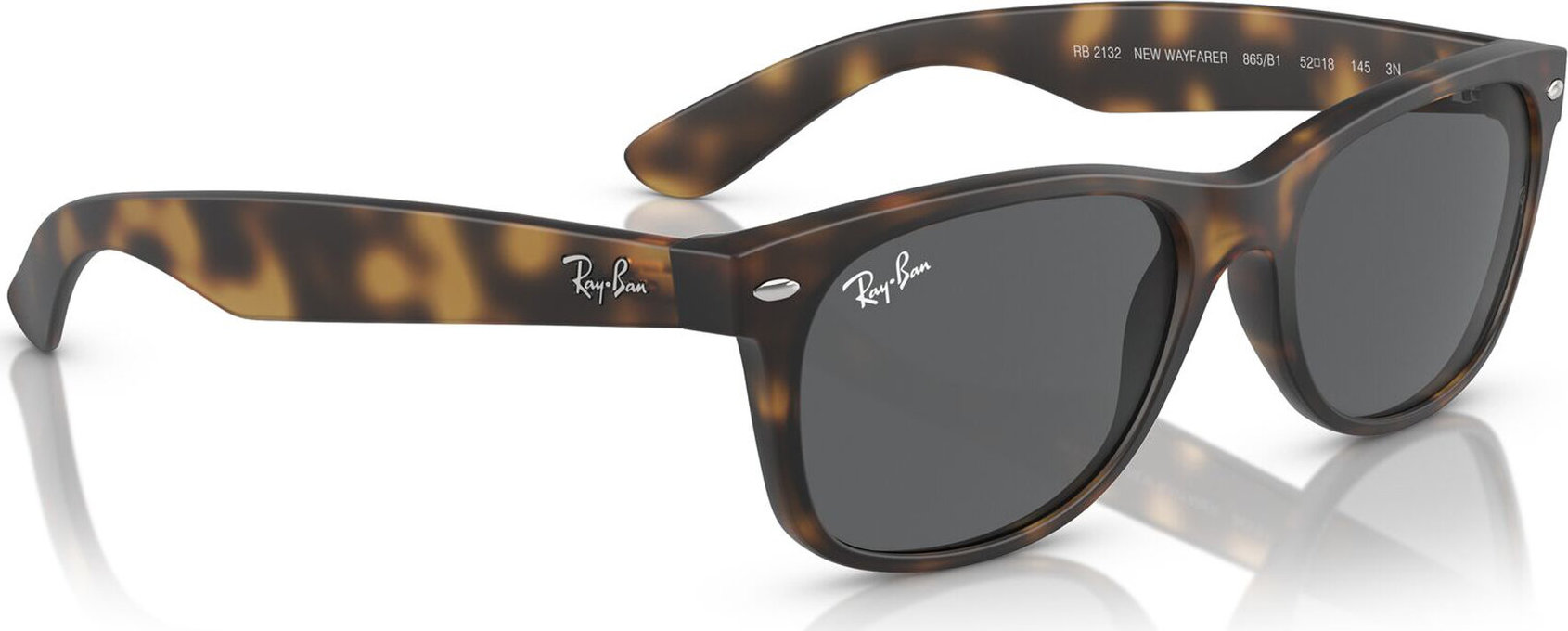 Sluneční brýle Ray-Ban New Wayfarer 0RB2132 865/B1 Hnědá